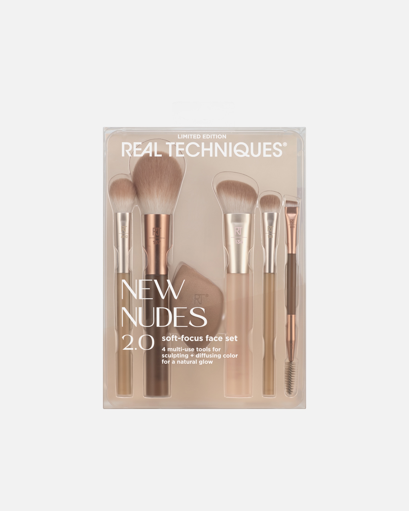 Pinselset für Unisex Real Techniques New Nudes 2.0 Soft-Focus Face 1 Stück