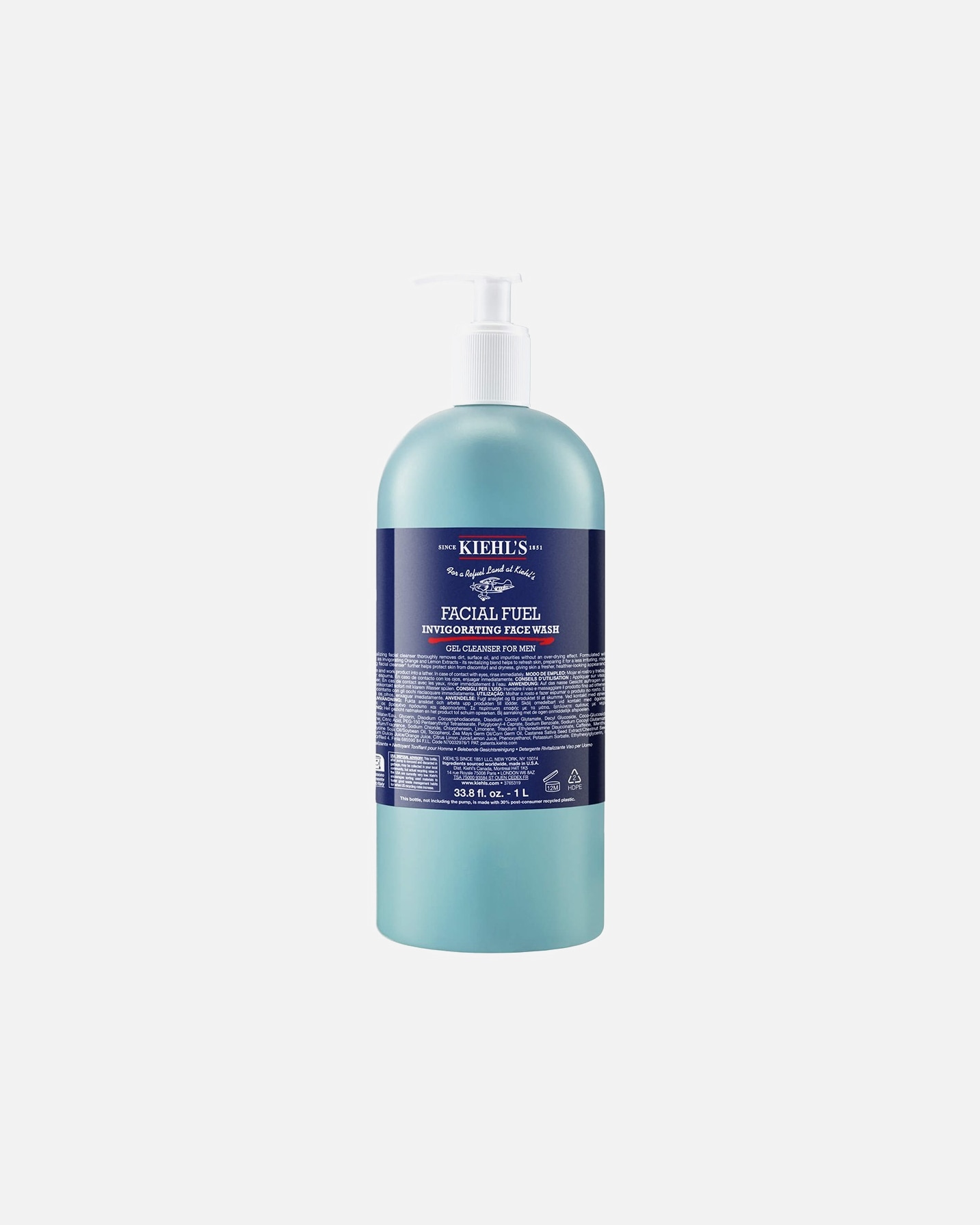 Reinigungsgel für Männlich Kiehl’s Facial Fuel Energizing Face Wash 1000 ml