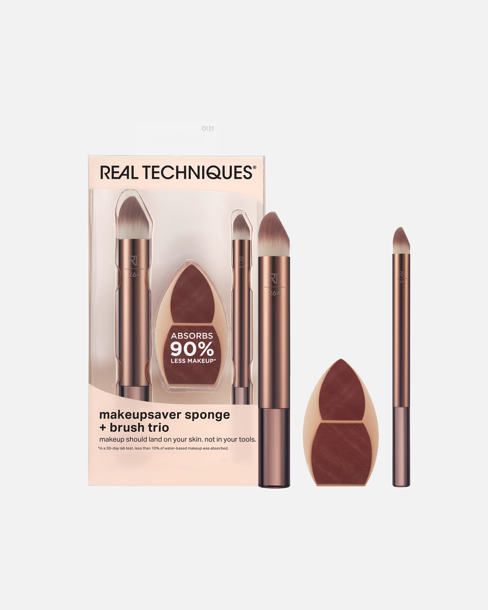 Make-up Schwamm für Unisex Real Techniques Makeupsaver Sponge + Brush Trio 3 Stück