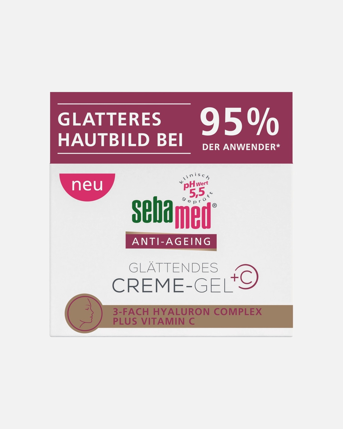 Anti-Aging Pflege für Unisex sebamed Anti-Ageing Glättendes Creme-Gel 50 ml