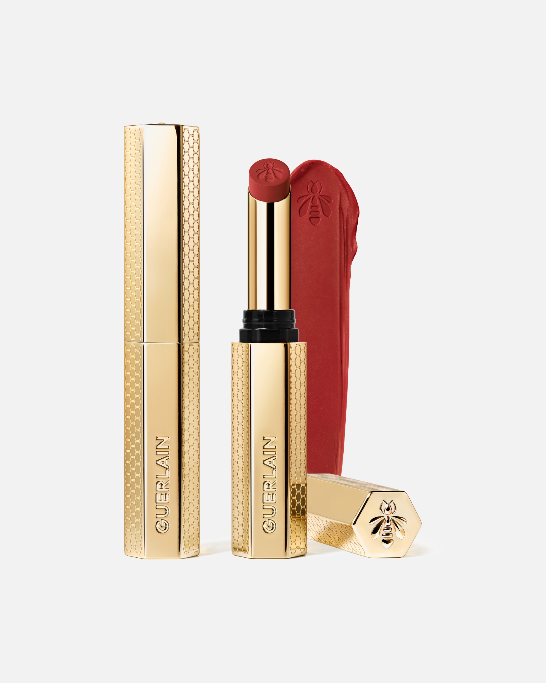 Lippenstift für Unisex Guerlain KissKiss 599 RED ASTER