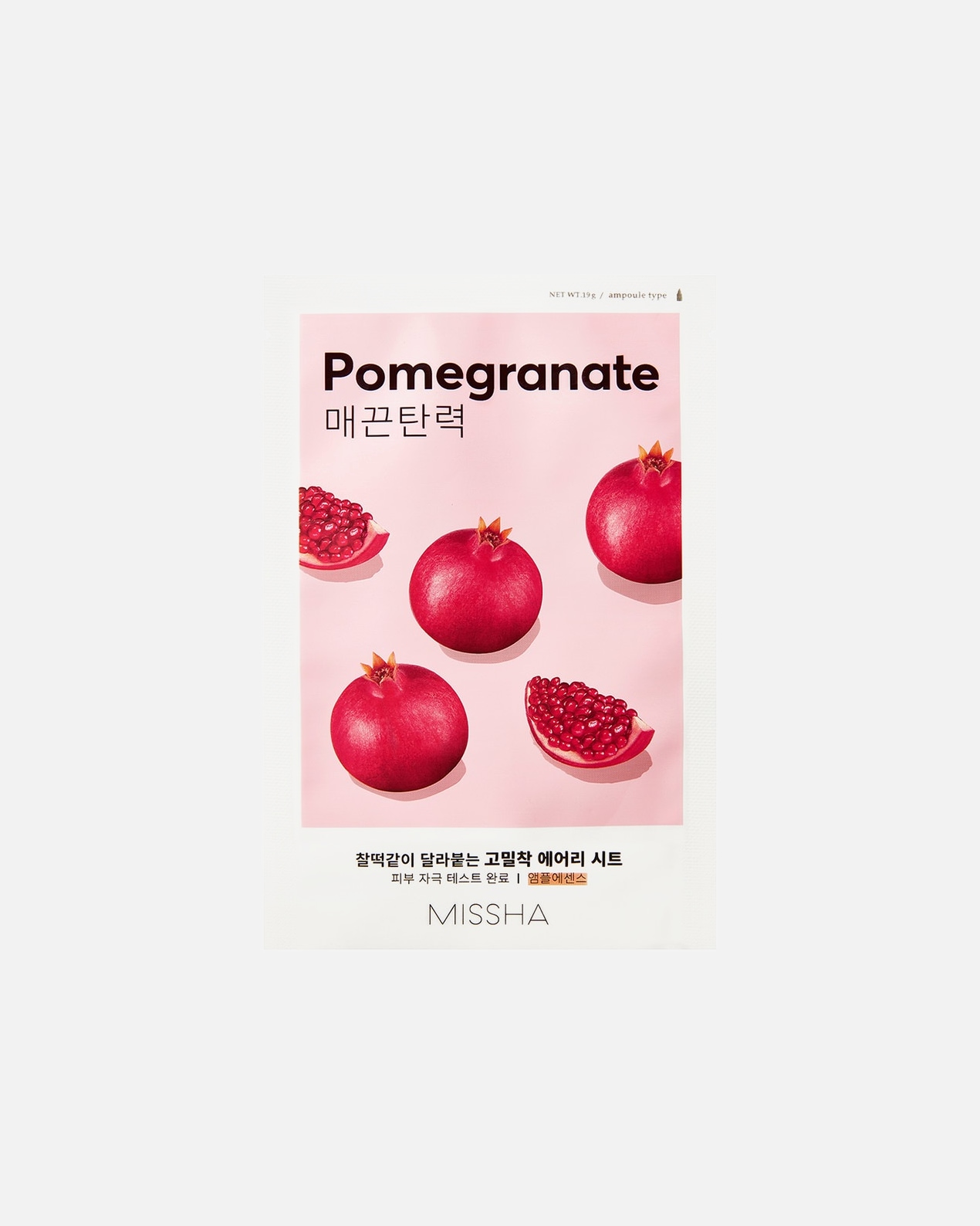 Tuchmaske für Unisex Missha Airy Fit Mask Pomegranate 19 Gramm
