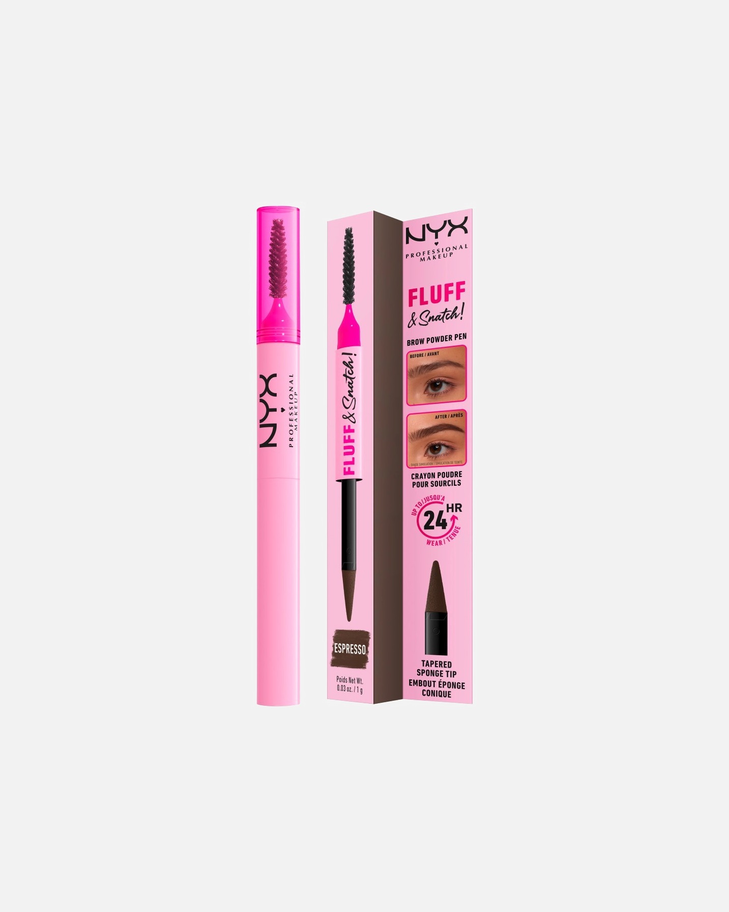 Augenbrauenstift für Unisex NYX Professional Makeup Fluff & Snatch! Puder ESPRESSO
