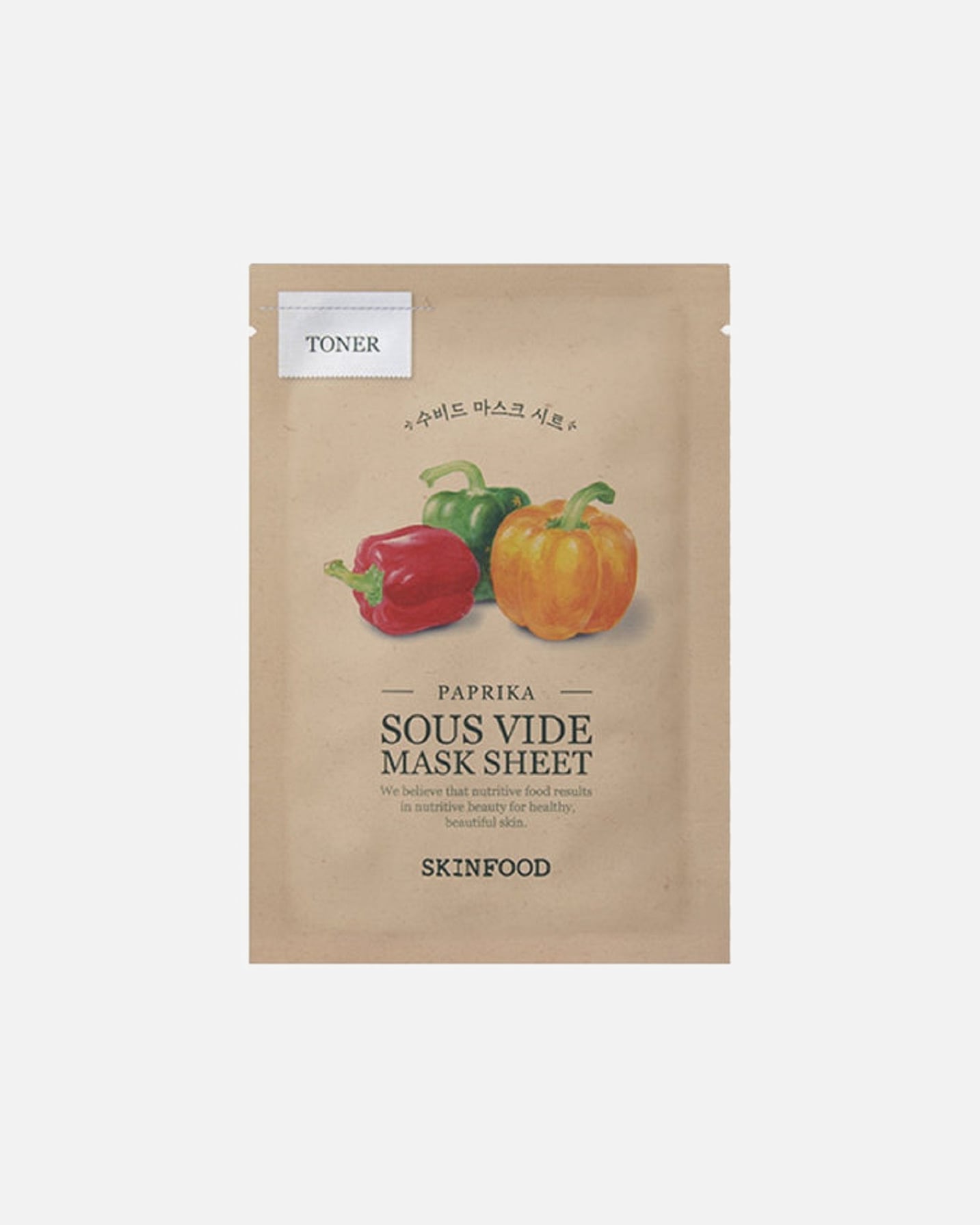 Tuchmaske für Unisex SKINFOOD Paprika Sous Vide Mask Sheet 18 Gramm