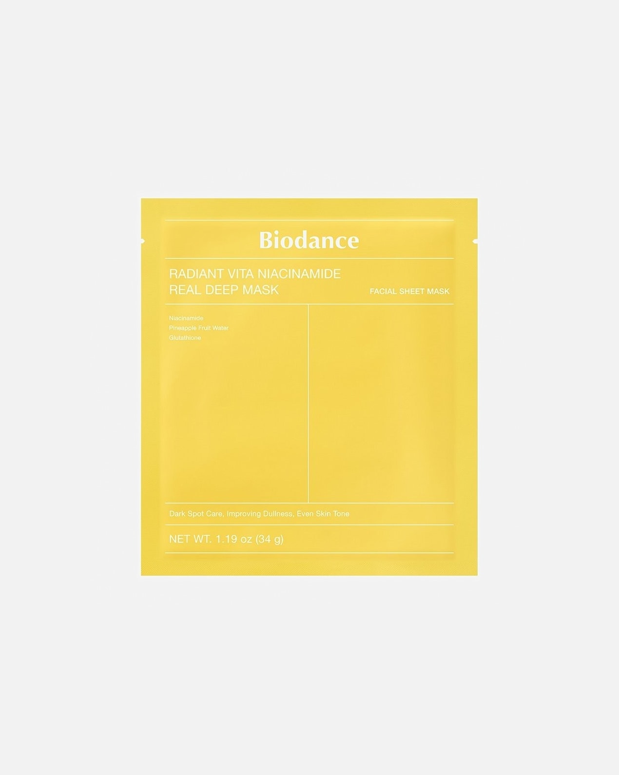 Anti-Aging Maske für Unisex Biodance Default Brand Line Radiant Vita Niacinamide Real Deep Mask 34 g