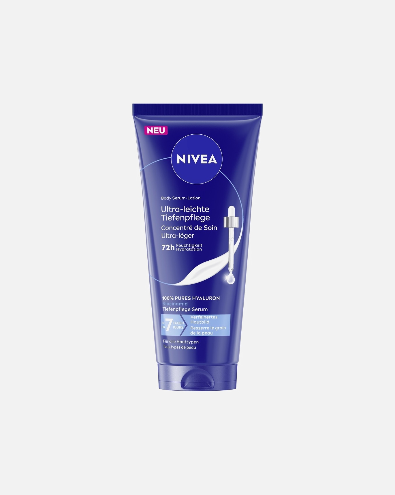 Bodylotion für Unisex NIVEA Body ultra-leichte Serum Lotion 200 ml