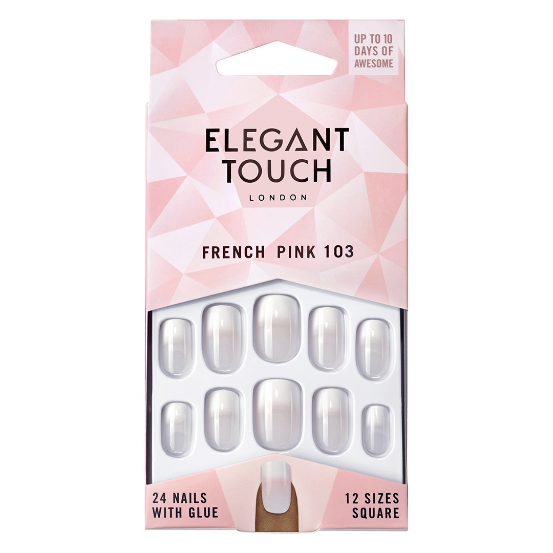 Elegant Touch Artificial Nails French Nails 103 M Pink Kunstnagel Online Kaufen Douglas