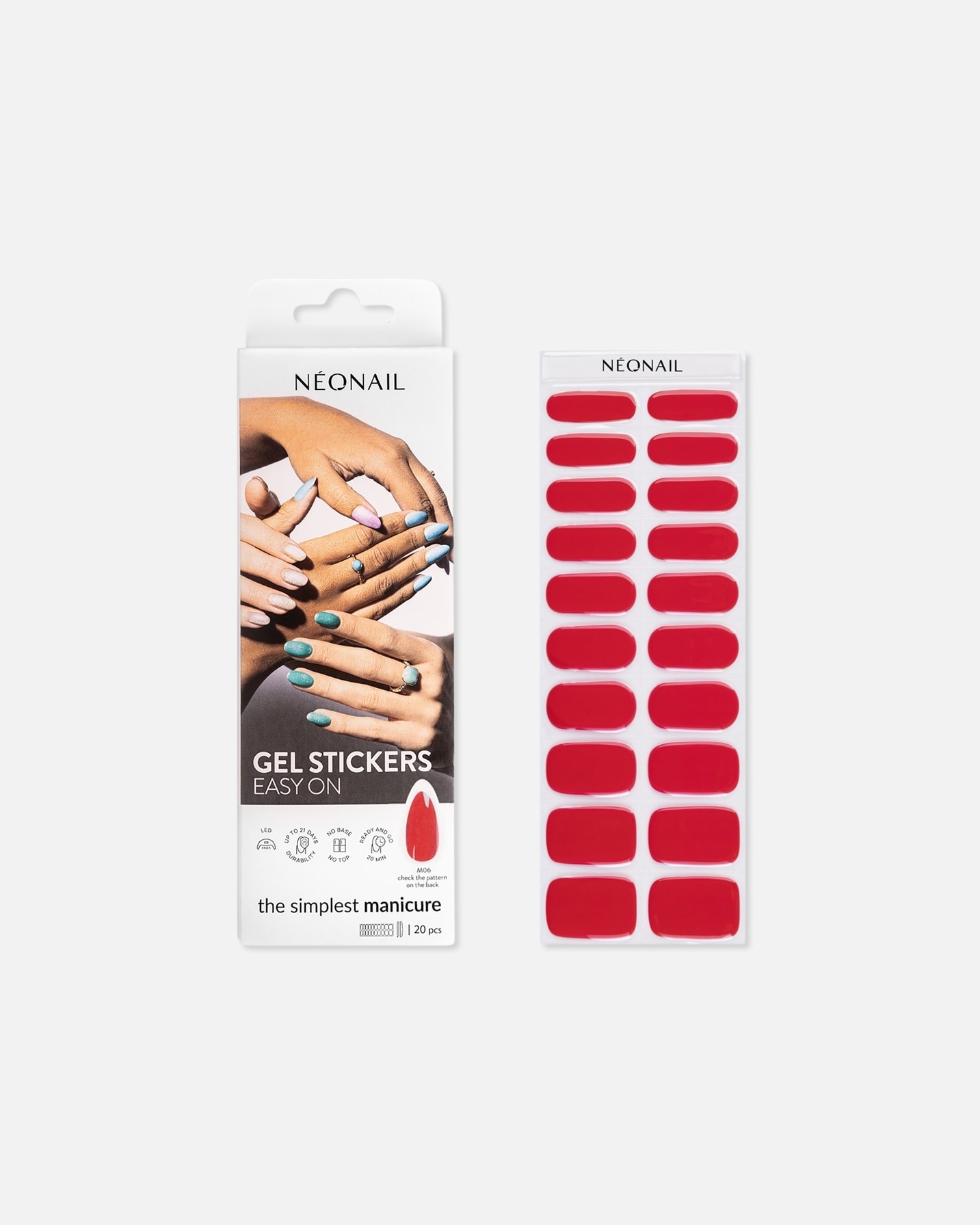 Nagelsticker für Weiblich NEONAIL Gel Stickers Easy On M06