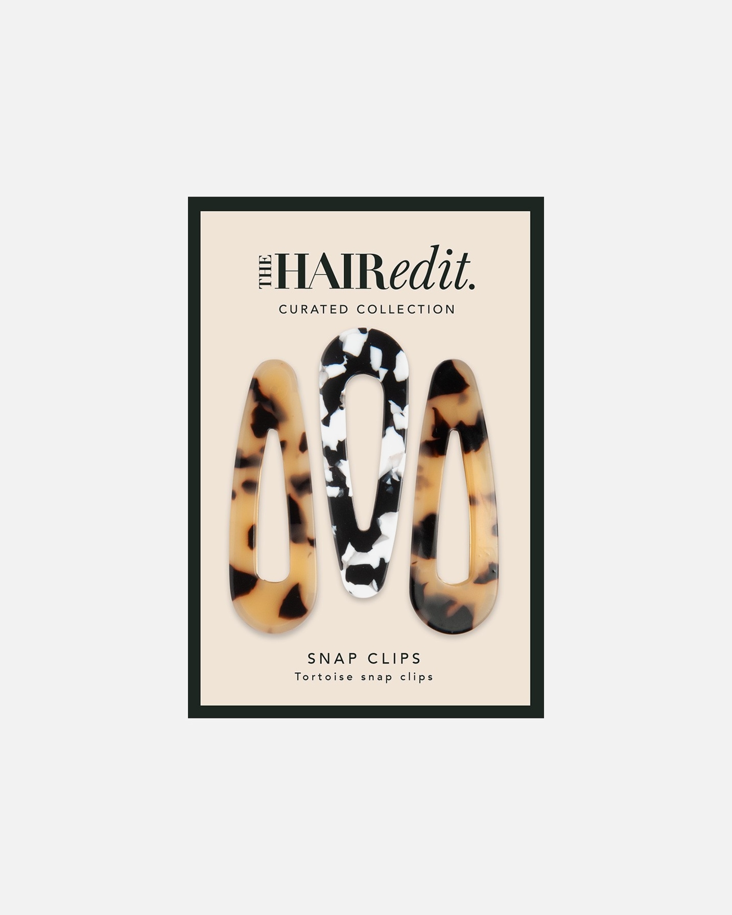 Haarspange für Unisex Snap Triangles Tortoise Clips 1 Stk.