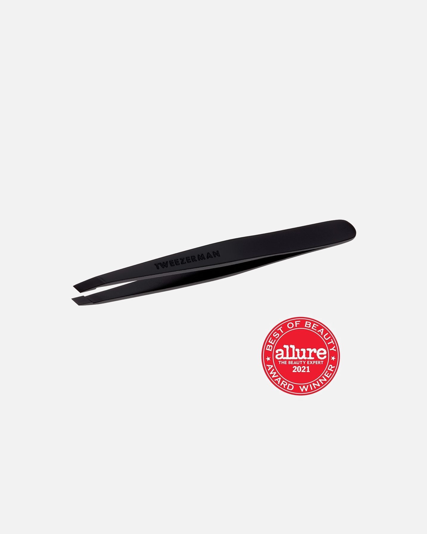 Pinzette für Unisex Tweezerman Slant Tweezer - Full Black 1 Stk.