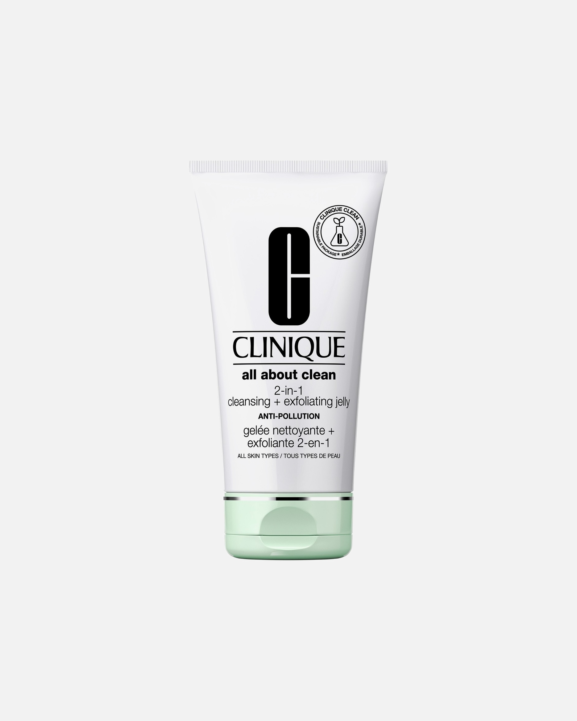 Reinigungsgel für Unisex Clinique All about Clean ™ 2-IN-1 CLEANSING + EXFOLIATING JELLY 150 ml