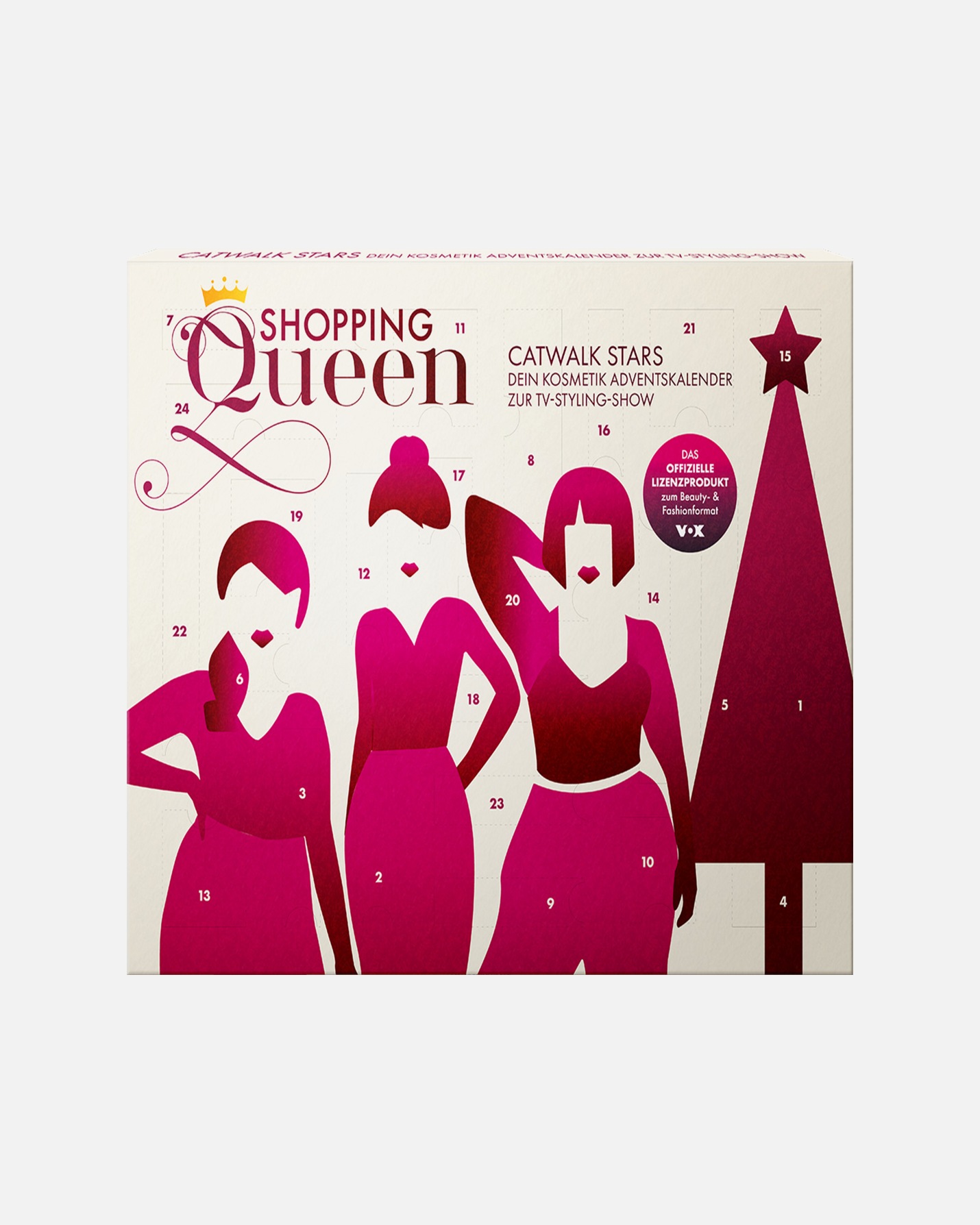 Adventskalender für Weiblich Shopping Queen MAKE-UP Catwalk Stars 1 Stück