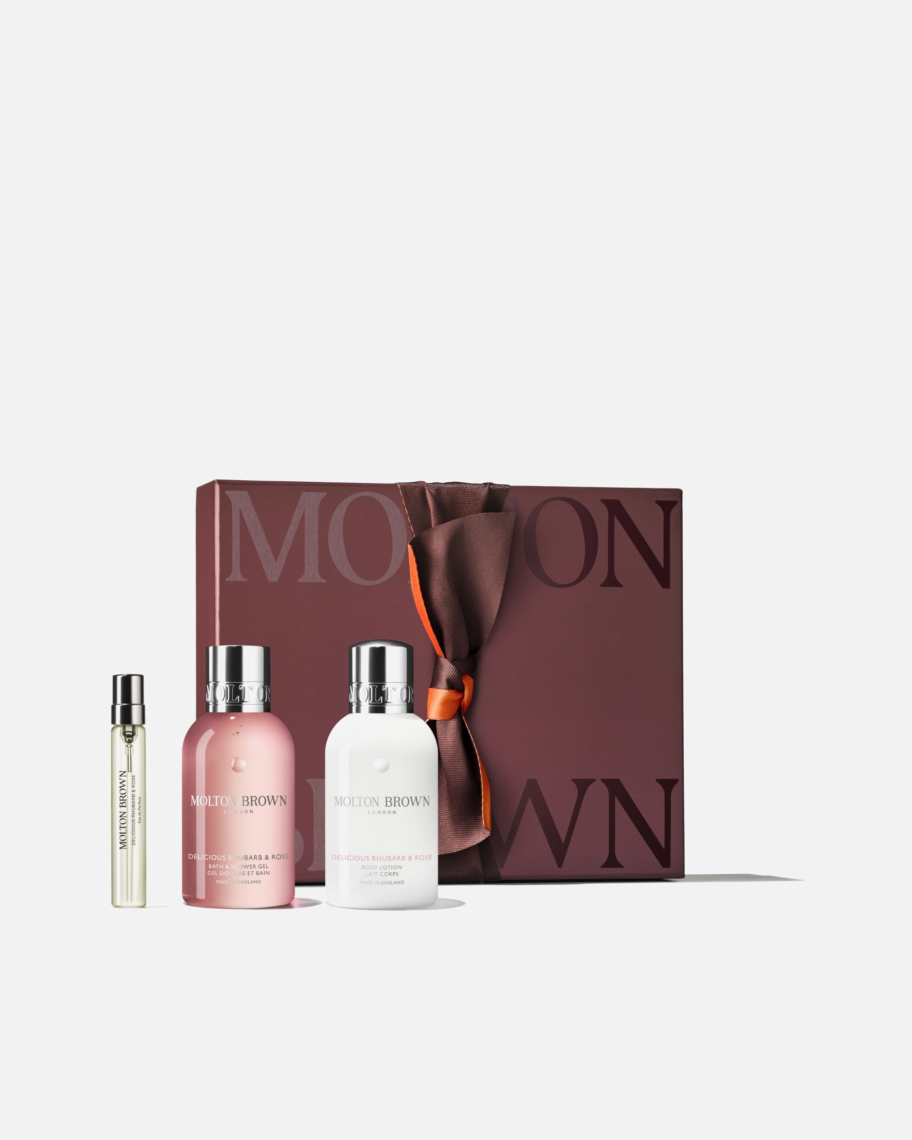 Duschset für Unisex Molton Brown Delicious Rhubarb & Rose Scent Layering-Set 1 Stück