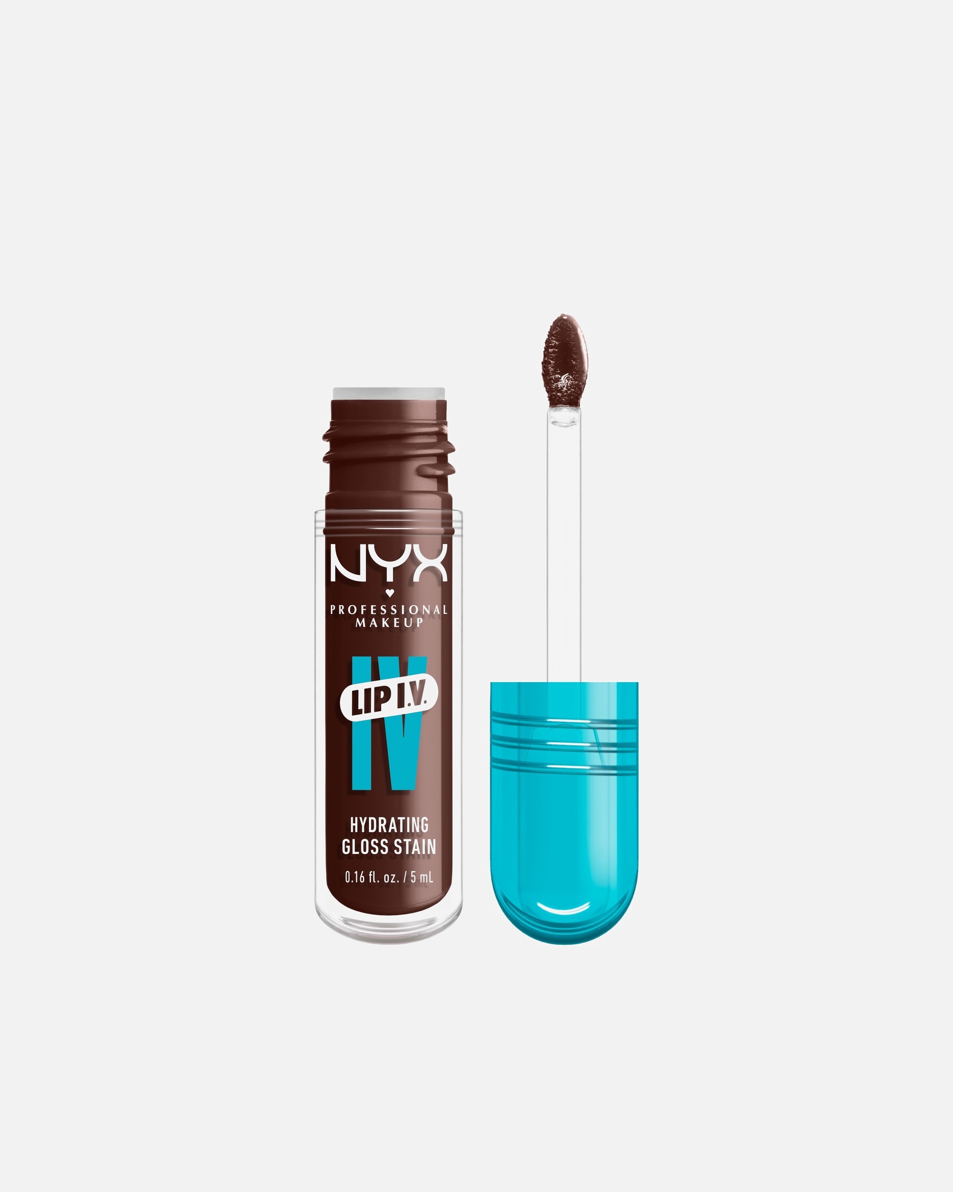 Lipgloss für Unisex NYX Professional Makeup Lip IV Gloss Serum feuchtigkeitsspendend 06 - ESPRESSO SOAK