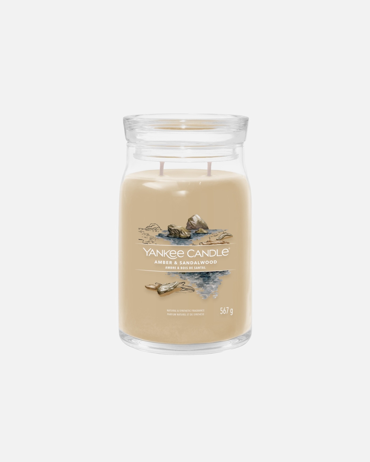 Kerze für Unisex YANKEE CANDLE Amber & Sandalwood 567 g - Signature