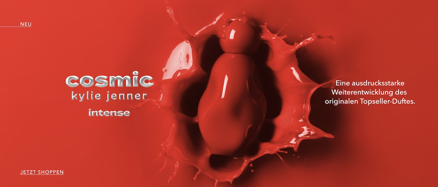 Entdecke Cosmic Kylie Jenner Intense, eine ausdrucksstarke Weiterentwicklung des originalen Topseller-Duftes, jetzt zum Shoppen bereit!