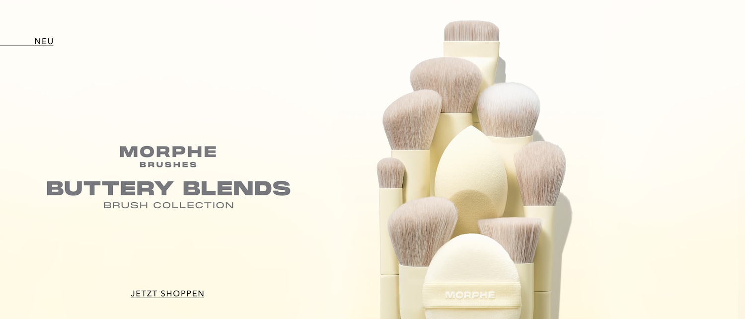 Entdecke die neue Morphe Pinselkollektion Buttery Blends mit einer Auswahl an Pinseln und Schwämmchen in sanften Gelbtönen, um deine Make-up-Routine zu verfeinern. Jetzt shoppen!