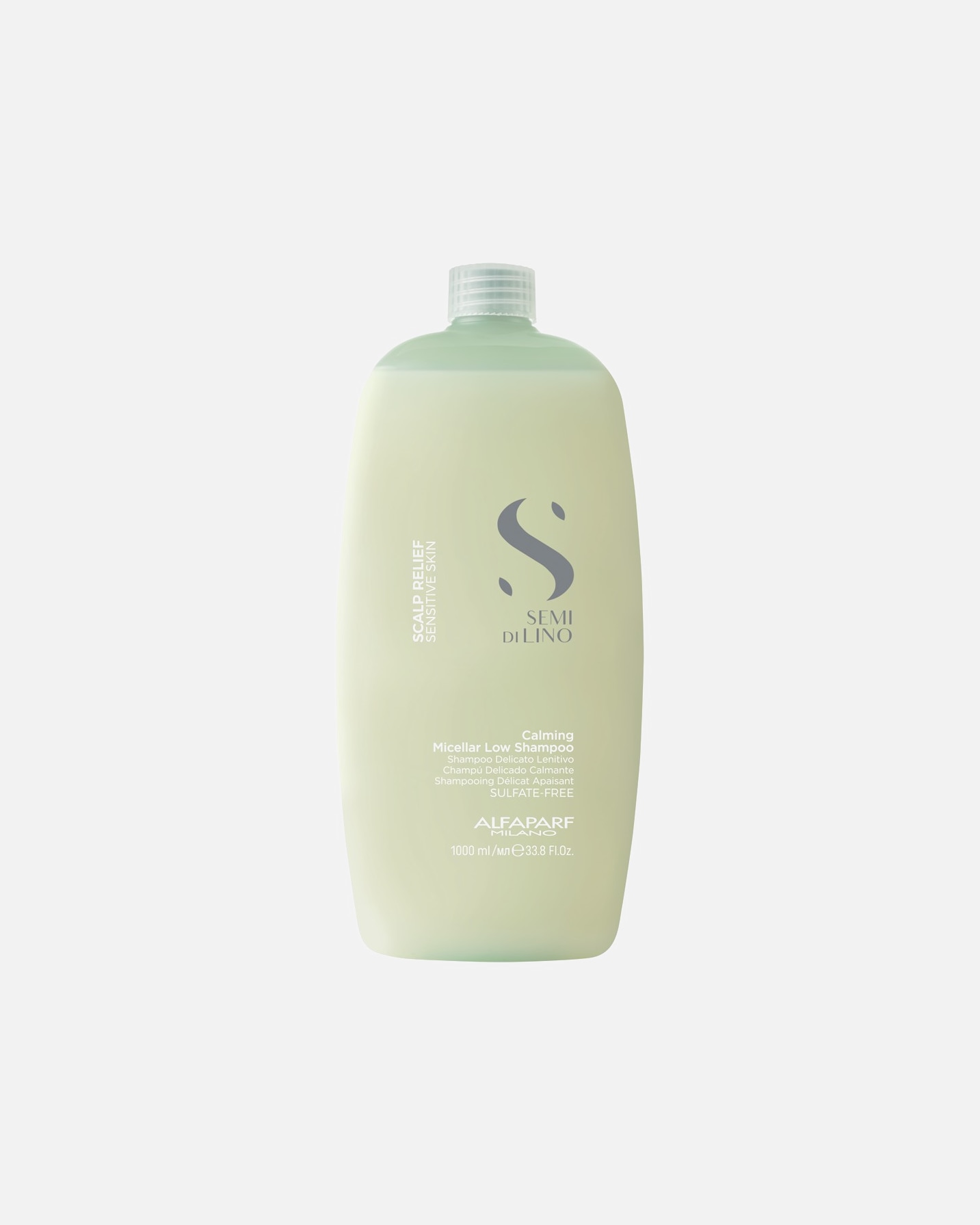 Shampoo für Unisex ALFAPARF MILANO Semi di Lino Scalp Relief Calming Micellar Low 1000 ml