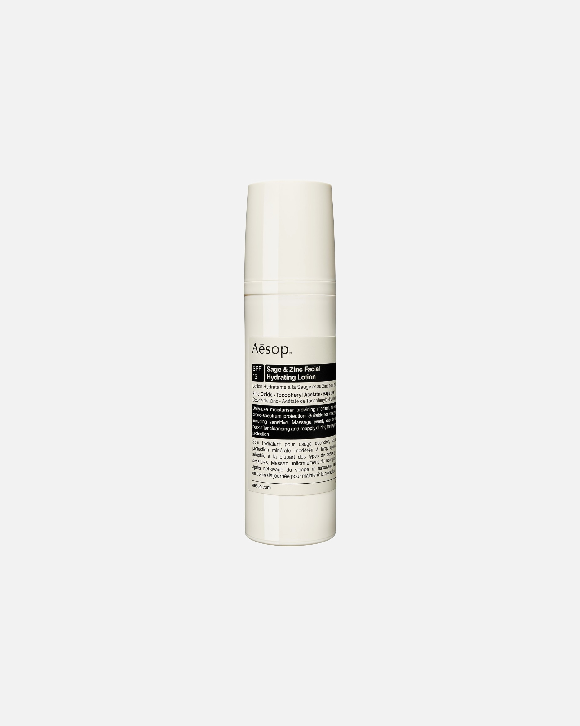 Gesichtslotion für Unisex Aesop Sage & Zinc Facial Hydrating Lotion SPF15 50 ml