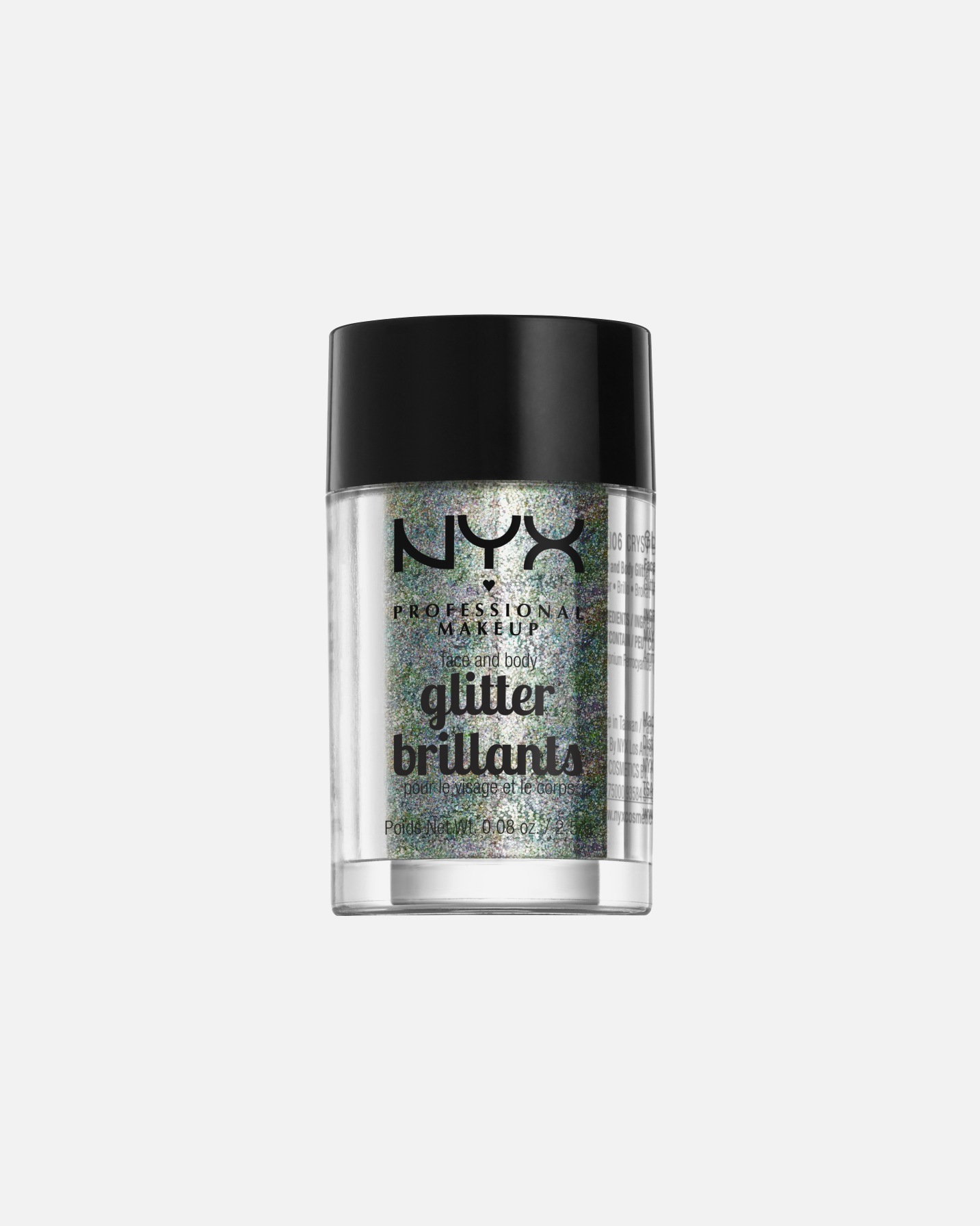 Lidschatten für Unisex NYX Professional Makeup Pride Makeup Face & Body Glitter Crystal