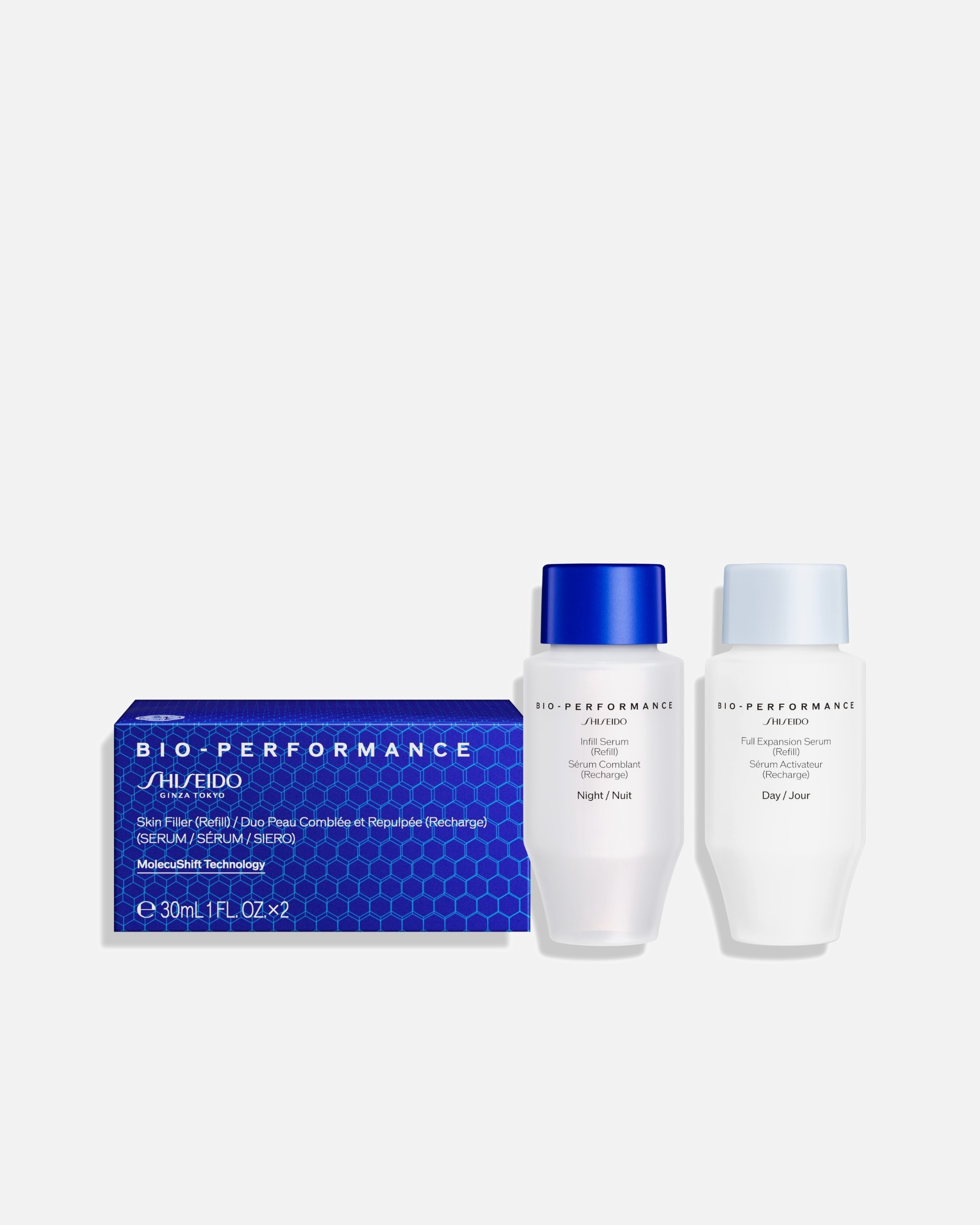 Hyaluronsäure Serum für Weiblich Shiseido Bio-Performance Skin Filler Serum 2 x 30 ml - Refill