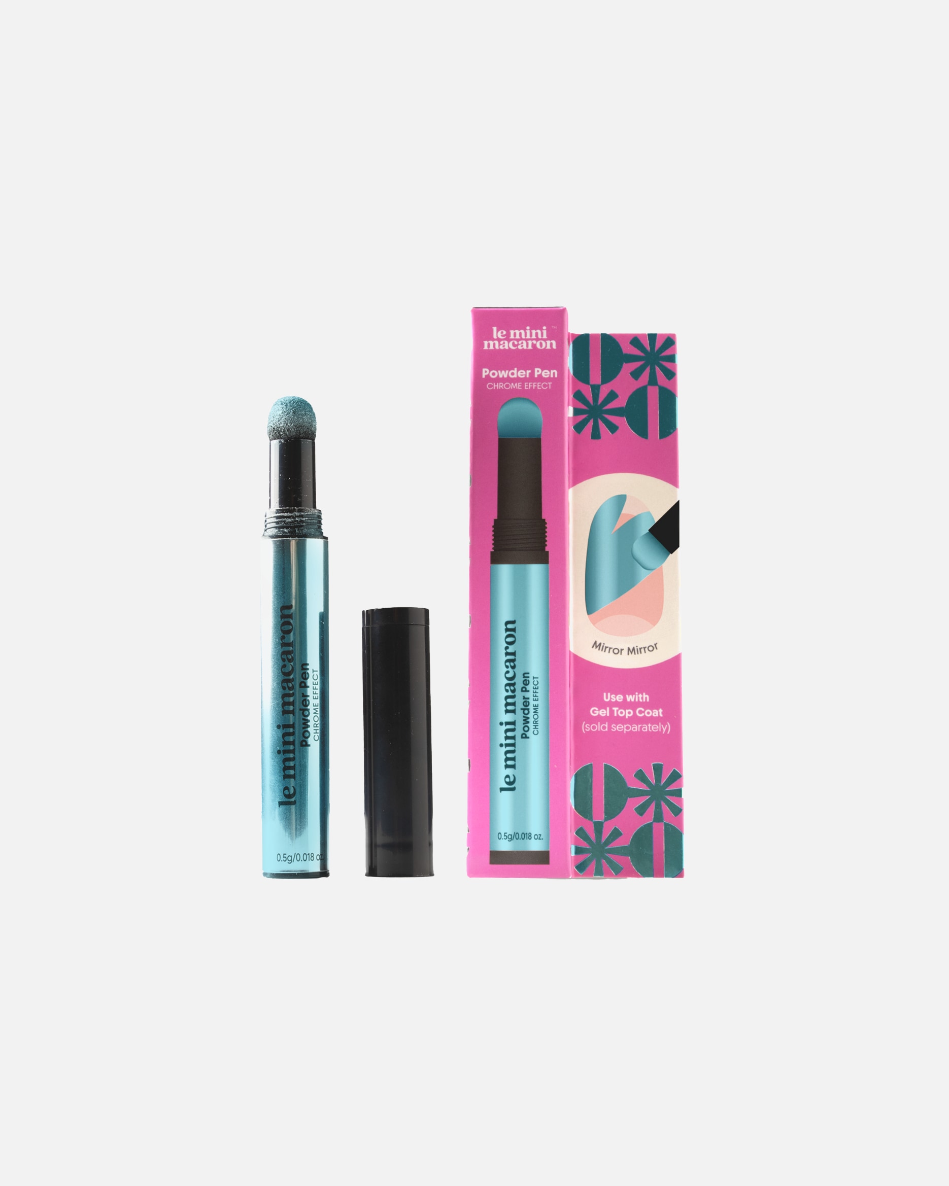 Nageldesign für Unisex Le Mini Macaron Chrome Powder Pen CYBER BLUE