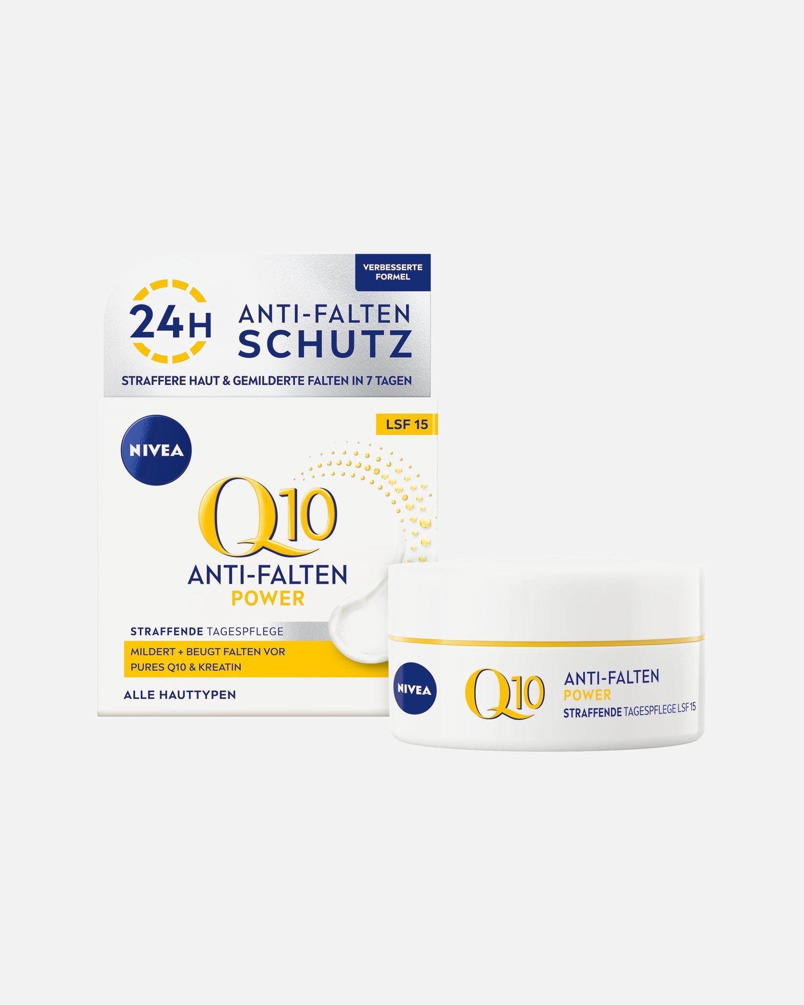 Gesichtscreme für Weiblich NIVEA Q10 Anti-Falten POWER Extra Straffende LSF 15 50 ml