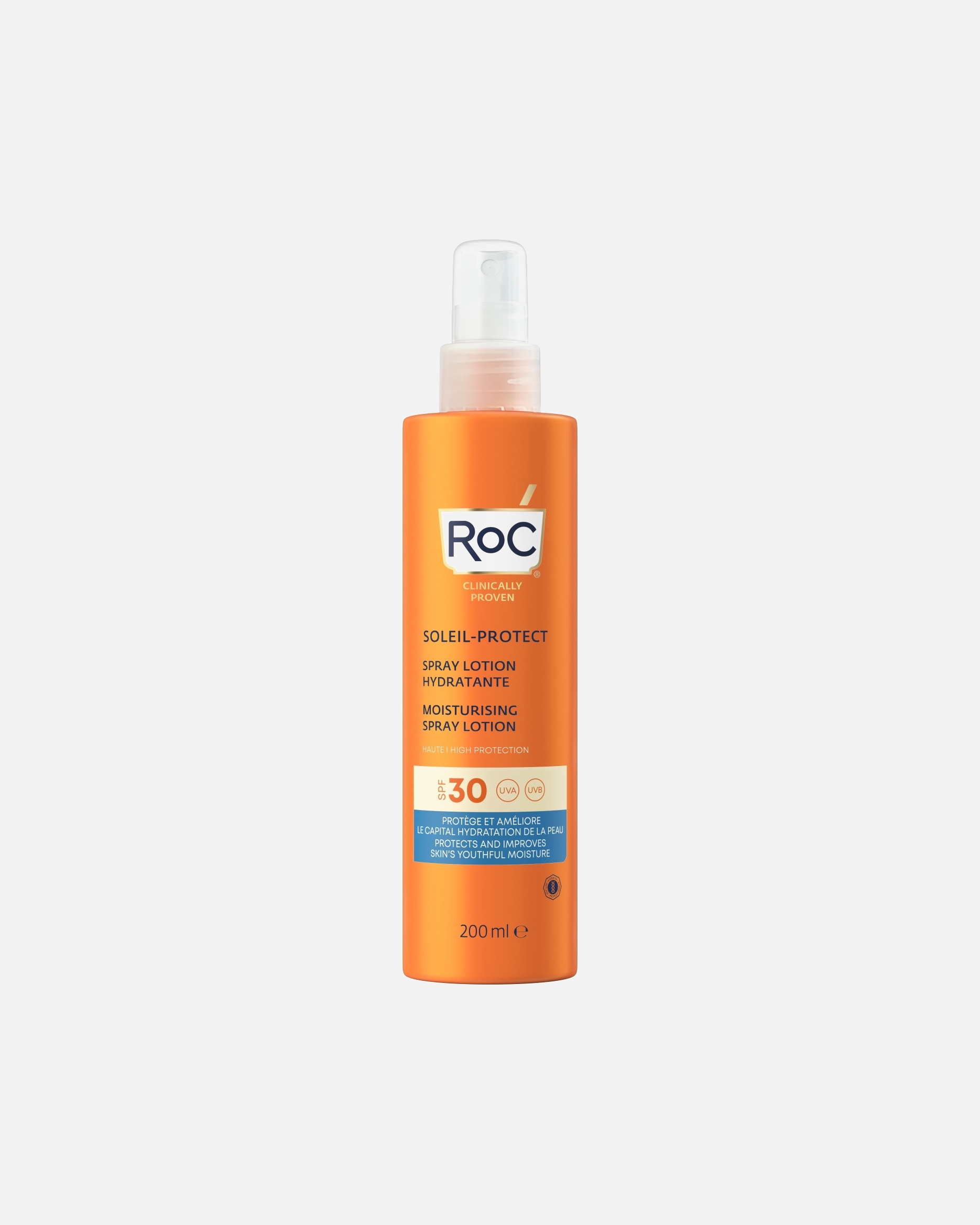 Sonnencreme für Unisex RoC Soleil-Protect Moisturising Spray Lotion 200 ml