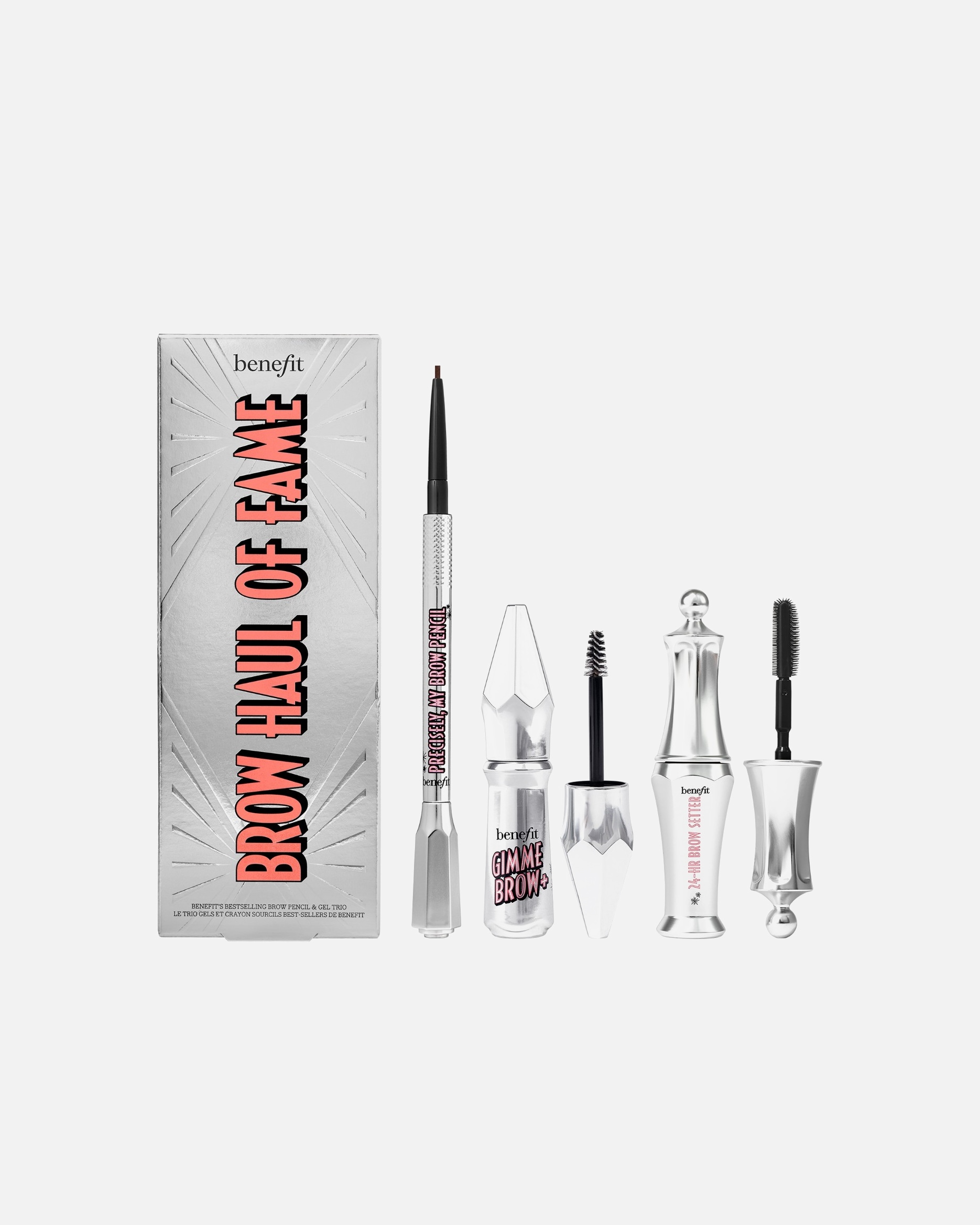 Augenbrauen Make-up Set für Unisex Benefit Brow Collection Brow Haul of Fame - Augenbrauen-Kit aus Stift, Gel & Brow Setter Shades 5