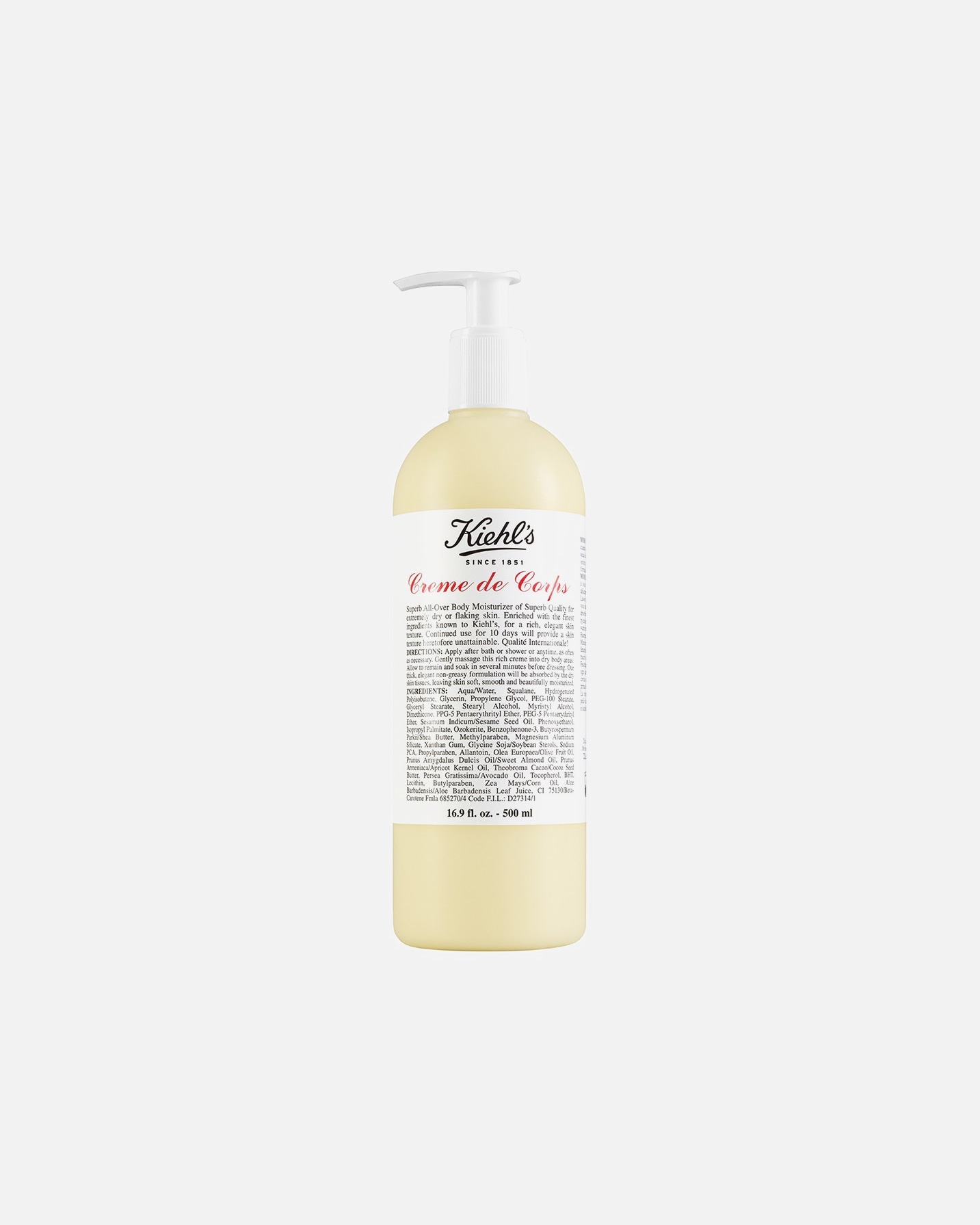 Bodylotion für Unisex Kiehl’s Creme de Corps 500 ml