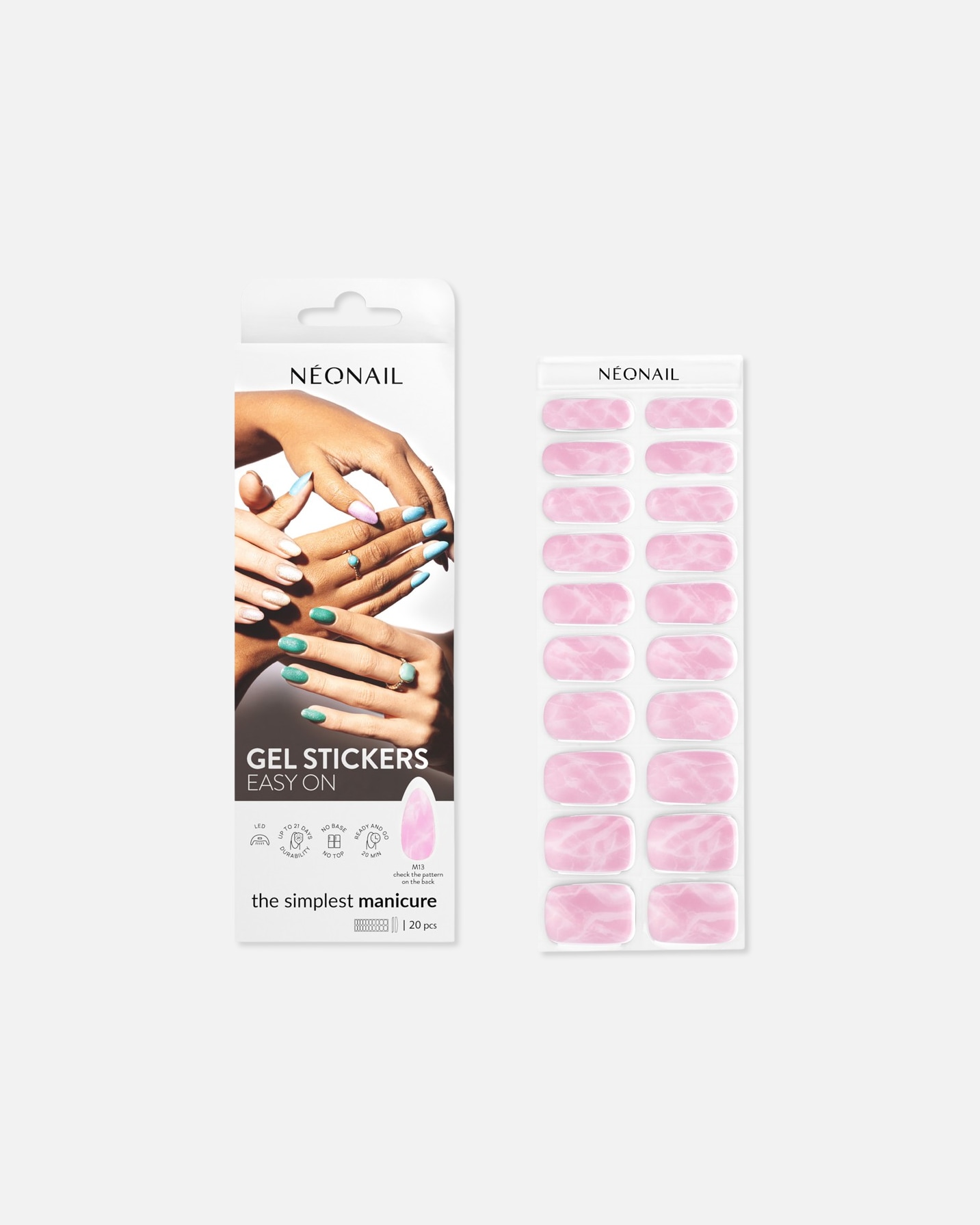 Nagelsticker für Weiblich NEONAIL Gel Stickers Easy On M13