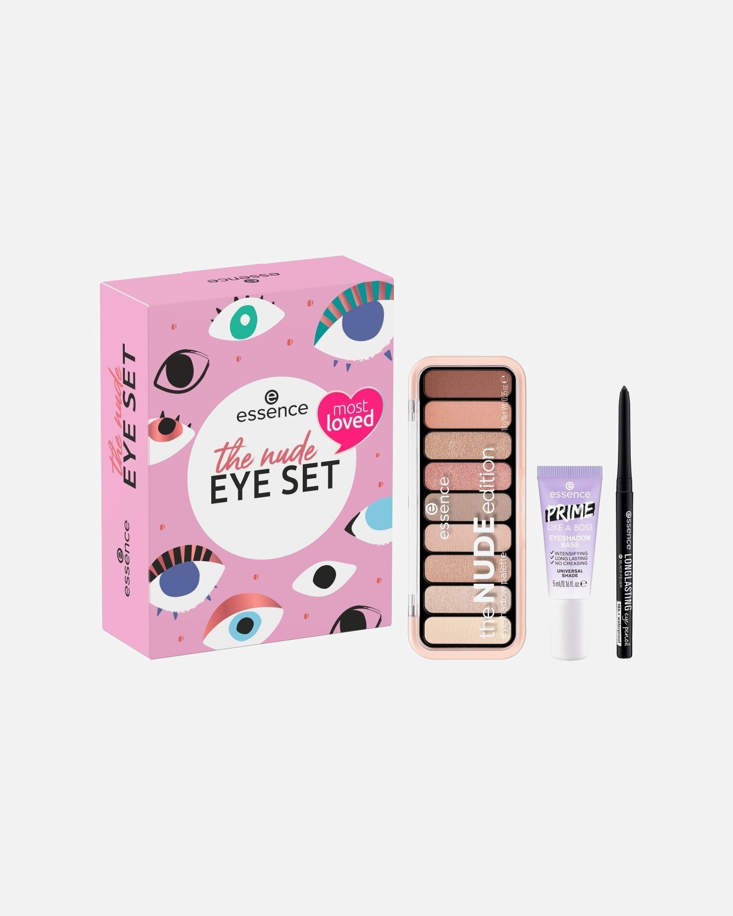 Augenbrauen Make-up Set für Unisex Essence The Nude Eye Set 1 Stk.