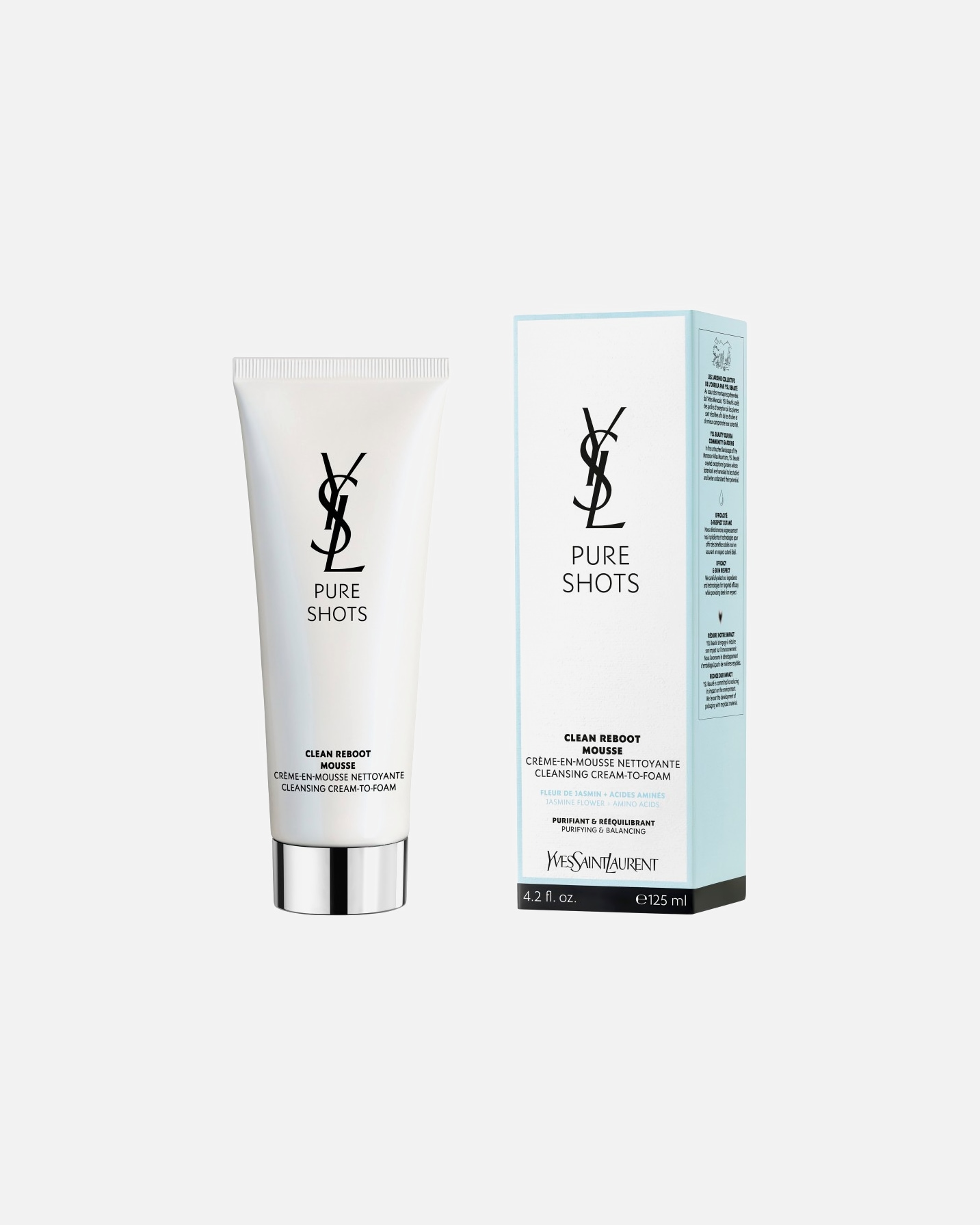 Reinigungscreme für Unisex Yves Saint Laurent Pure Shots Clean Reboot Cleanser 125 ml