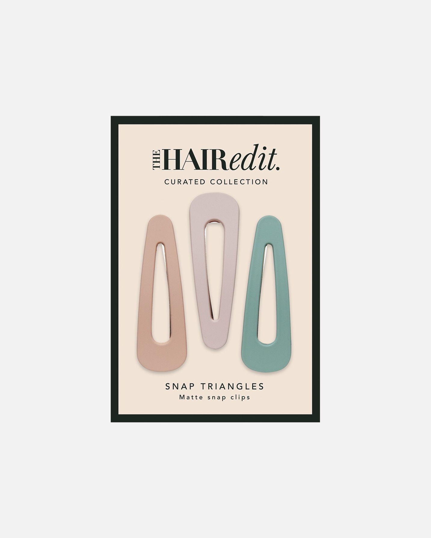 Haarschmuck für Weiblich Snap Triangles Matte Pastel Clips 1 Stk.