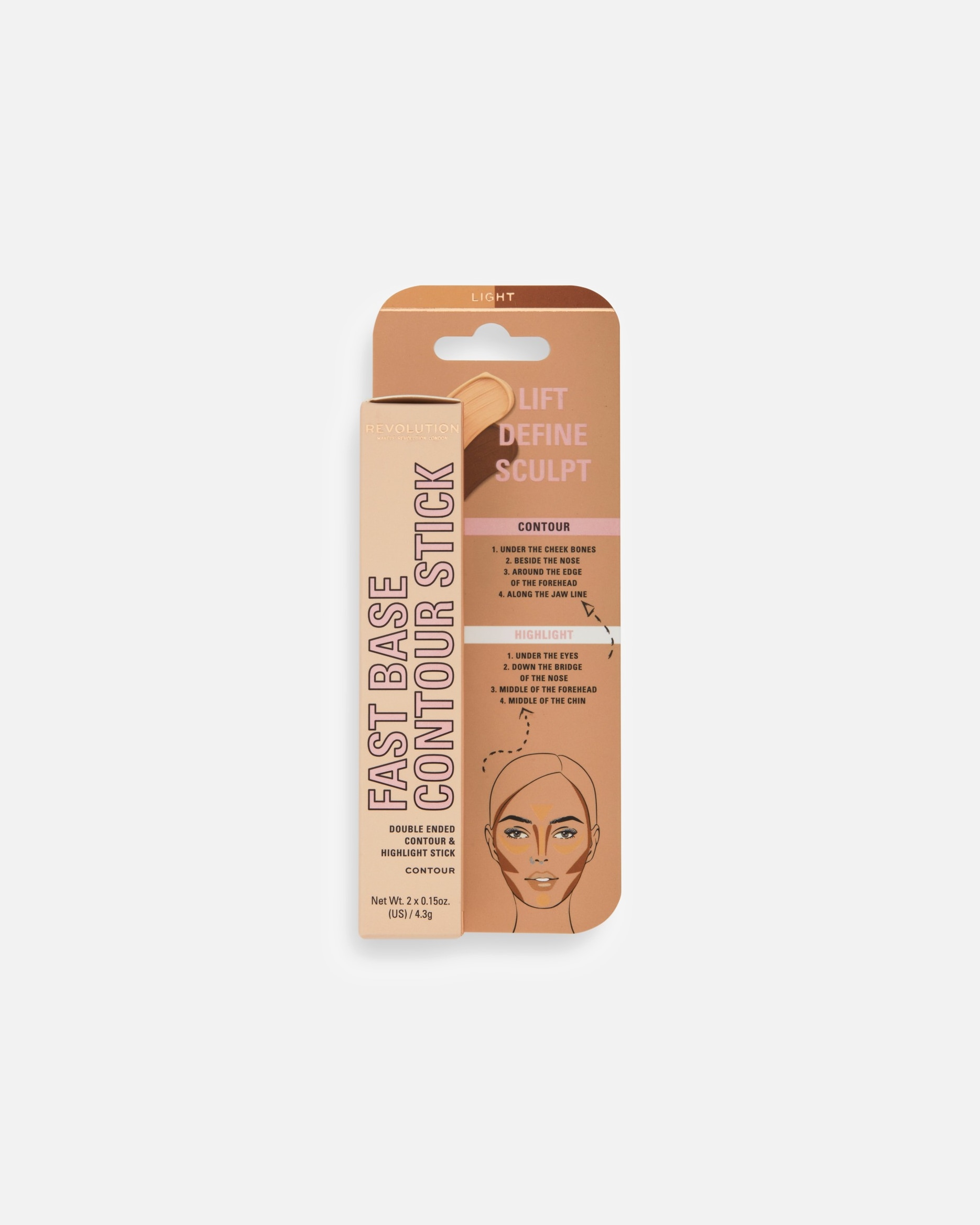 Contouring Stick für Unisex REVOLUTION FAST CONTOUR STICK Light