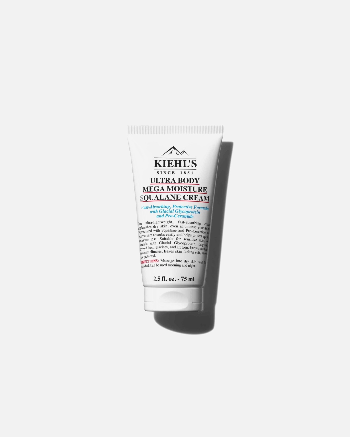 Körpercreme für Unisex Kiehl’s Ultra Body Mega Moisture Squalane Cream 75 ml
