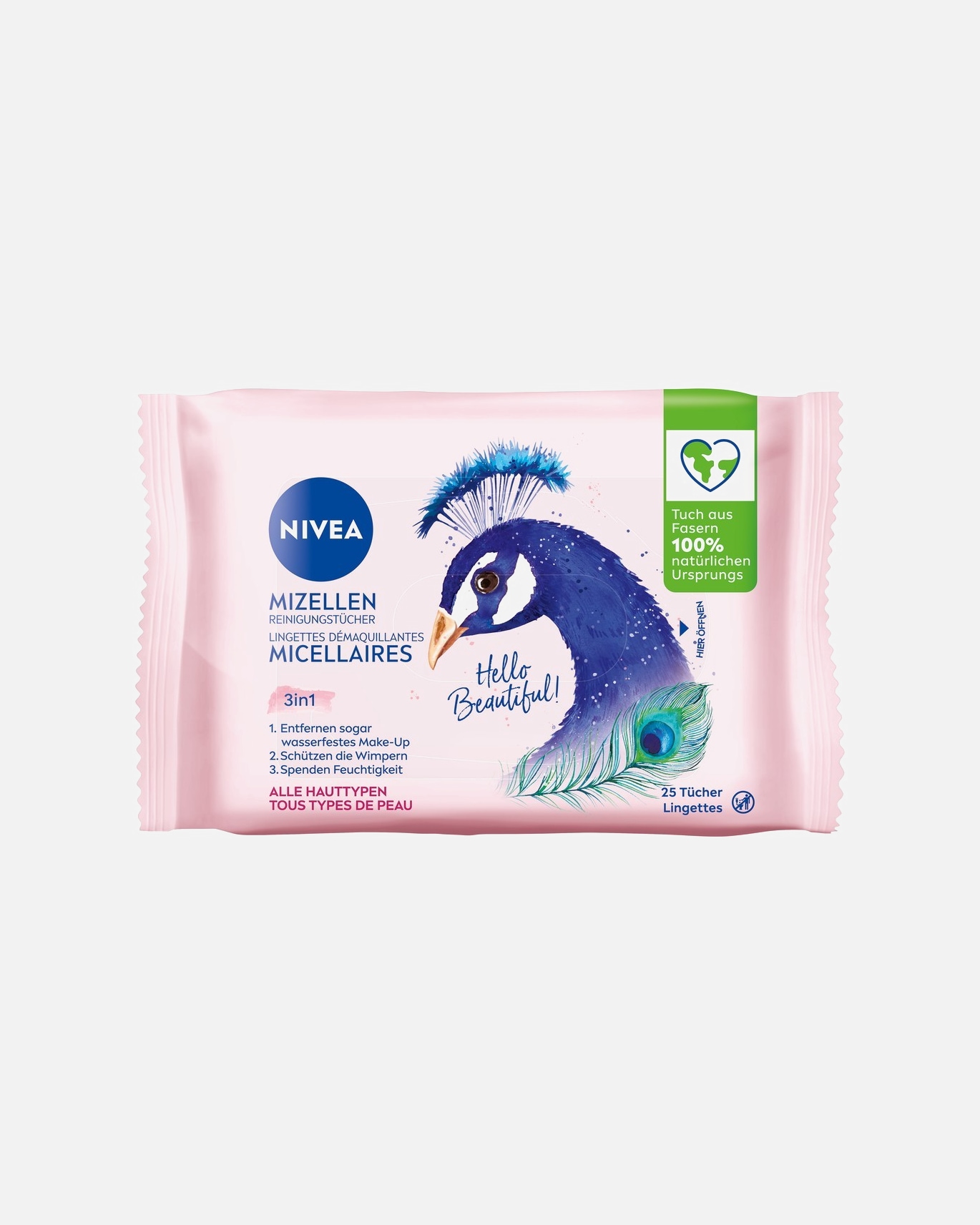 Make-up Entferner für Weiblich NIVEA Mizellen Reinigungstücher Design Edition 3in1 25 Tücher Hey Pretty!