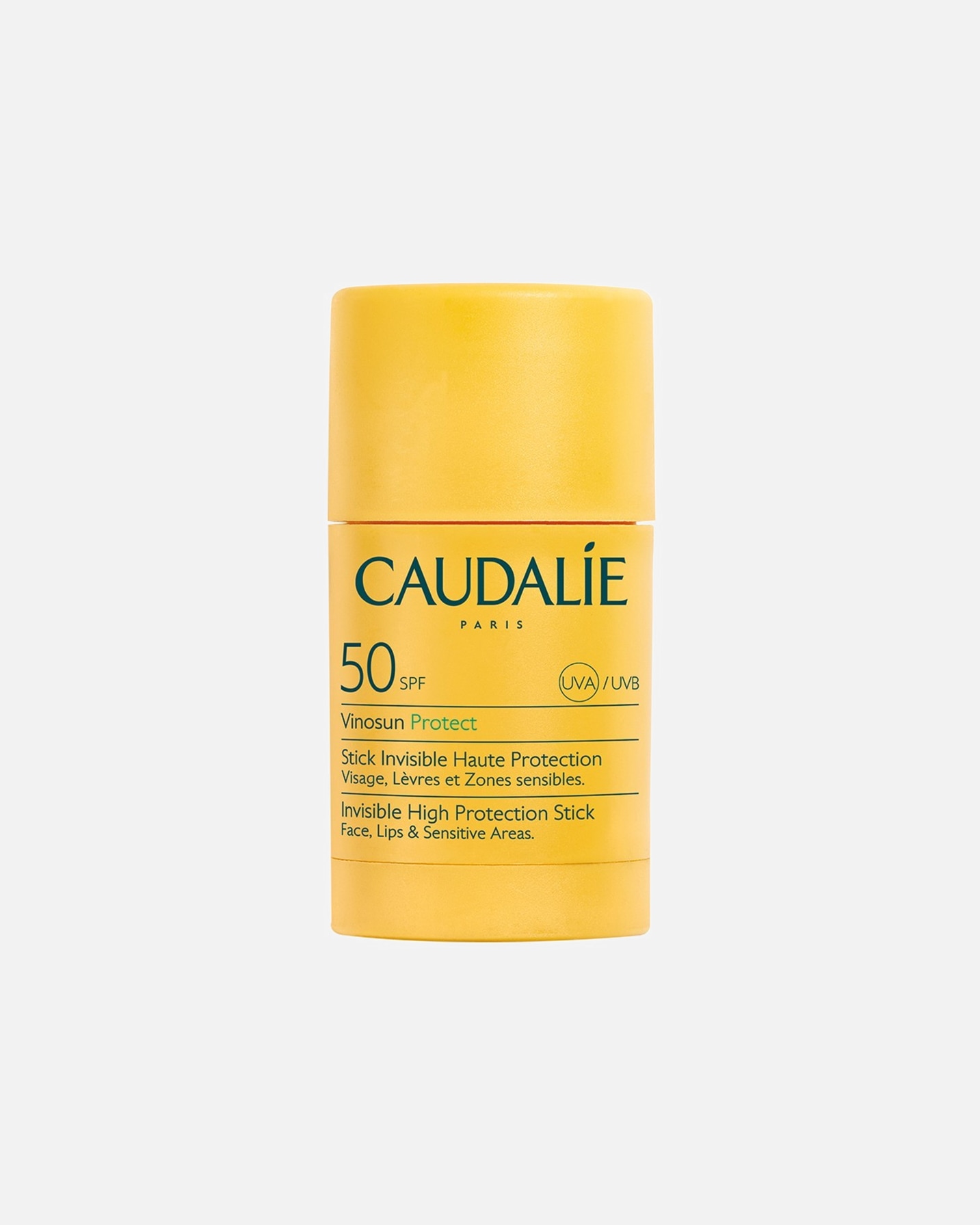 Sonnenbalsam für Unisex Caudalie Vinosun Protect Unsichtbarer Stick LSF50 15 Gramm
