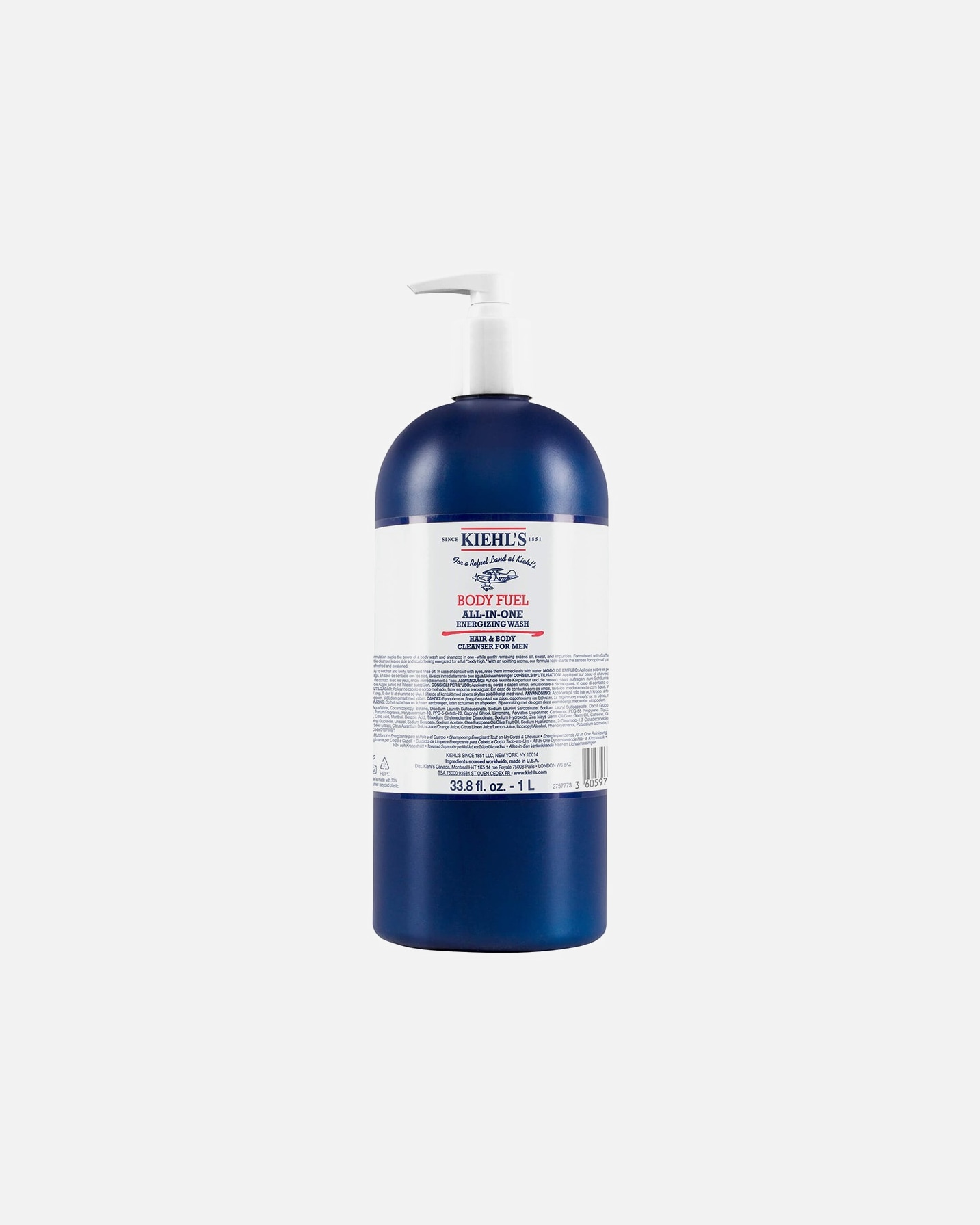 Hair & Body Wash für Männlich Kiehl’s Body Fuel All in One Wash 1000 ml