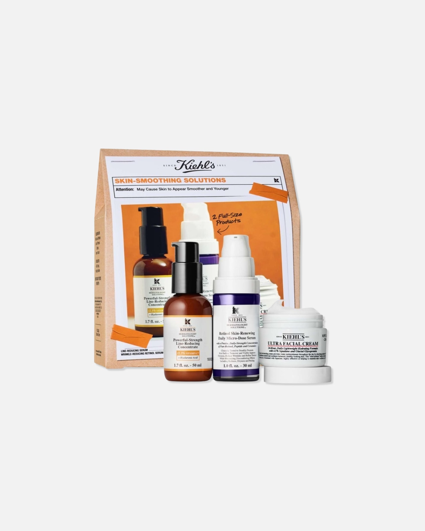 Gesichtspflegeset für Unisex Kiehl’s Ultra Facial Skin-Smoothing Solutions Set 1 Stück