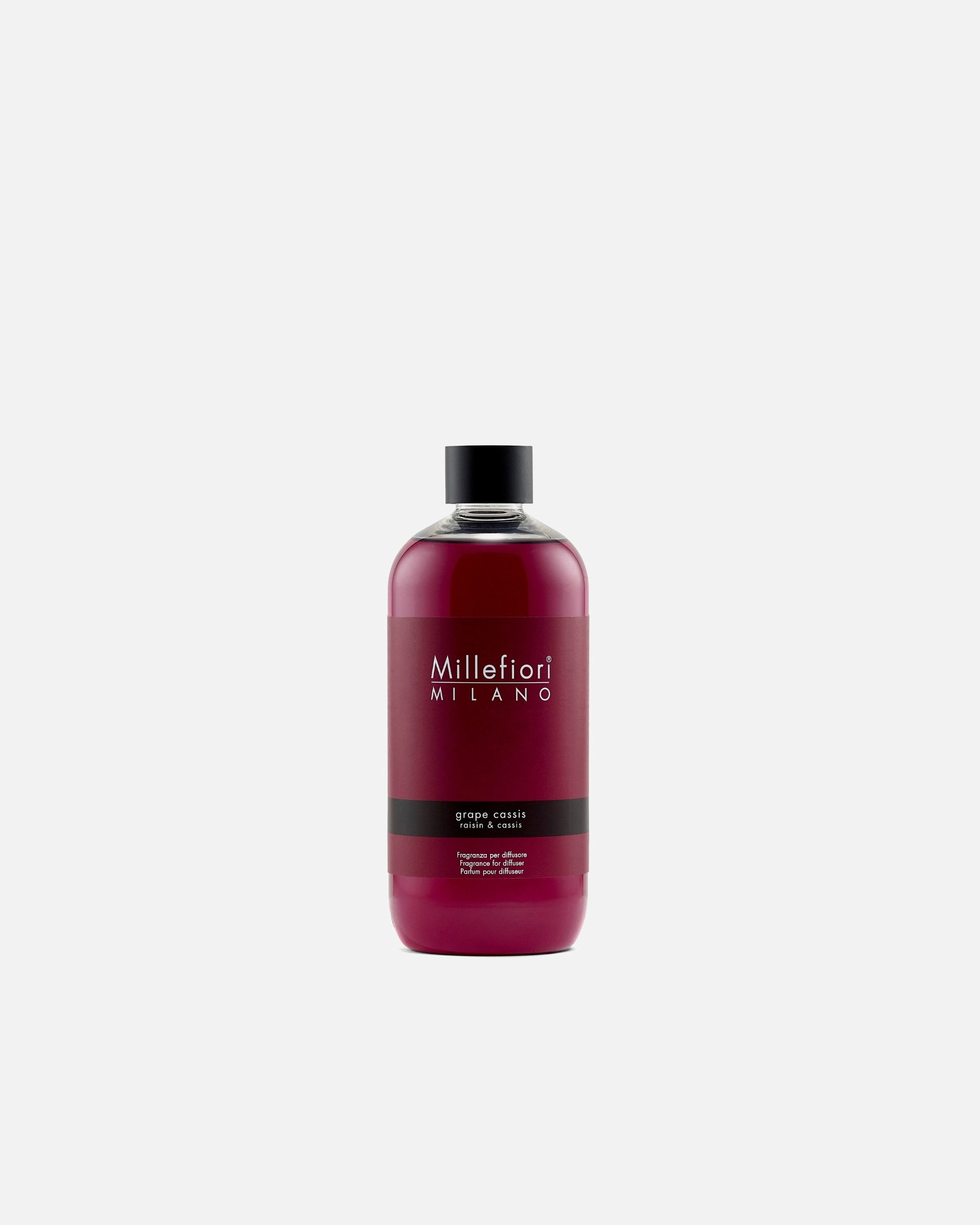 Raumduft für Unisex Millefiori MILANO Nachfüller Für Reed Diffuser Grape Cassis 500 ml