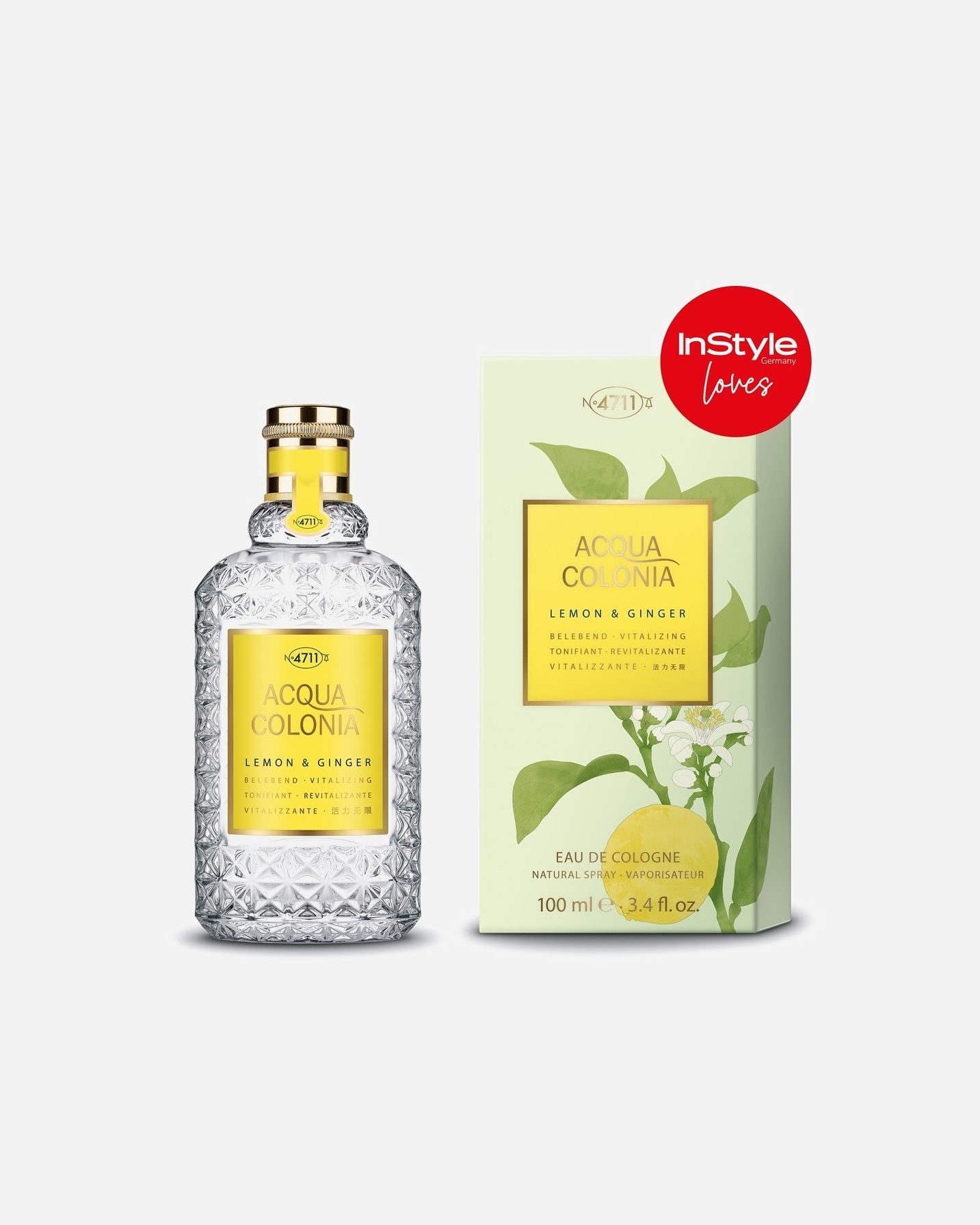 Eau de Cologne für Unisex 4711 Acqua Colonia Lemon & Ginger Aqua Colonia 100 ml