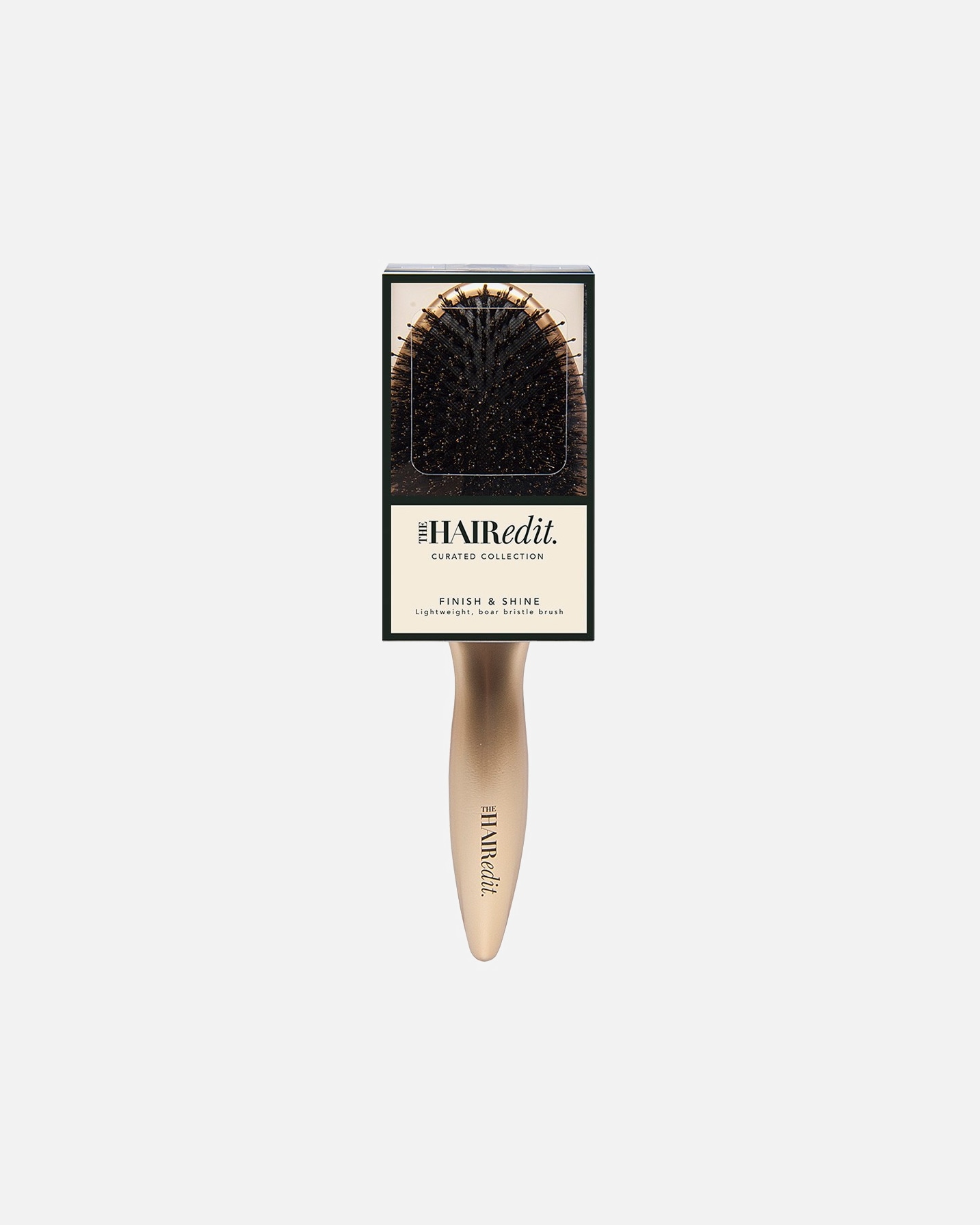Flach-/Paddelbürste für Weiblich The Hair Edit Finish & Shine Boar Bristle Brush 1 Stk.
