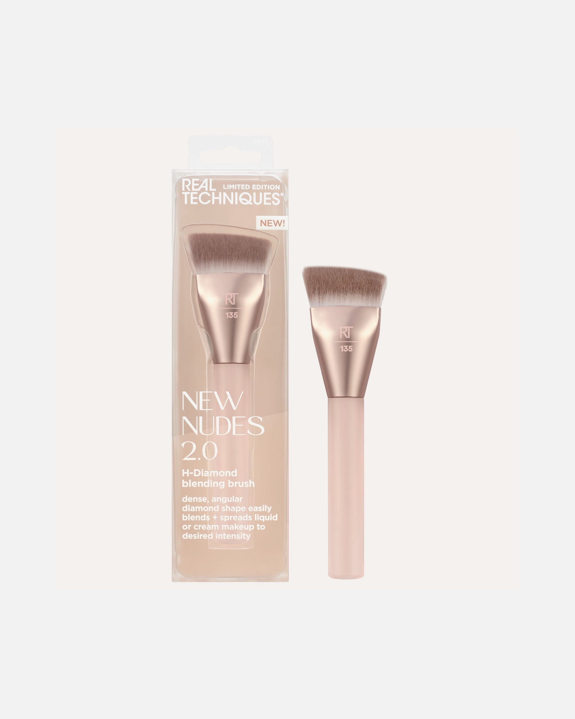 Foundationpinsel für Unisex Real Techniques New Nudes 2.0 H-Diamond Blending 1 Stück