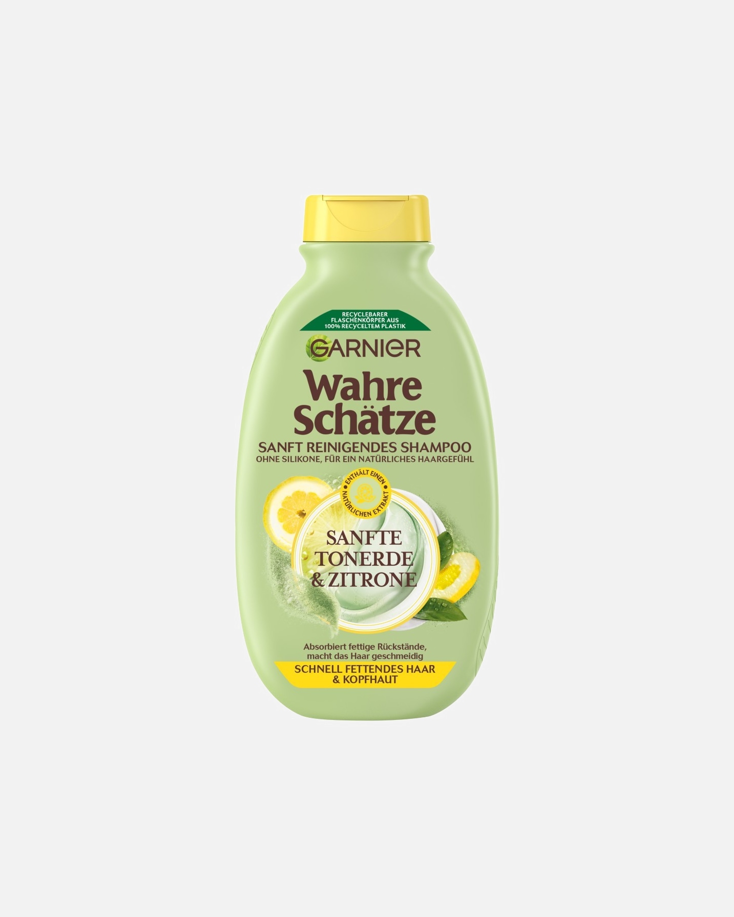 Shampoo für Unisex Garnier Wahre Schätze Sanft Reinigendes Tonerde & Zitrone 250 ml