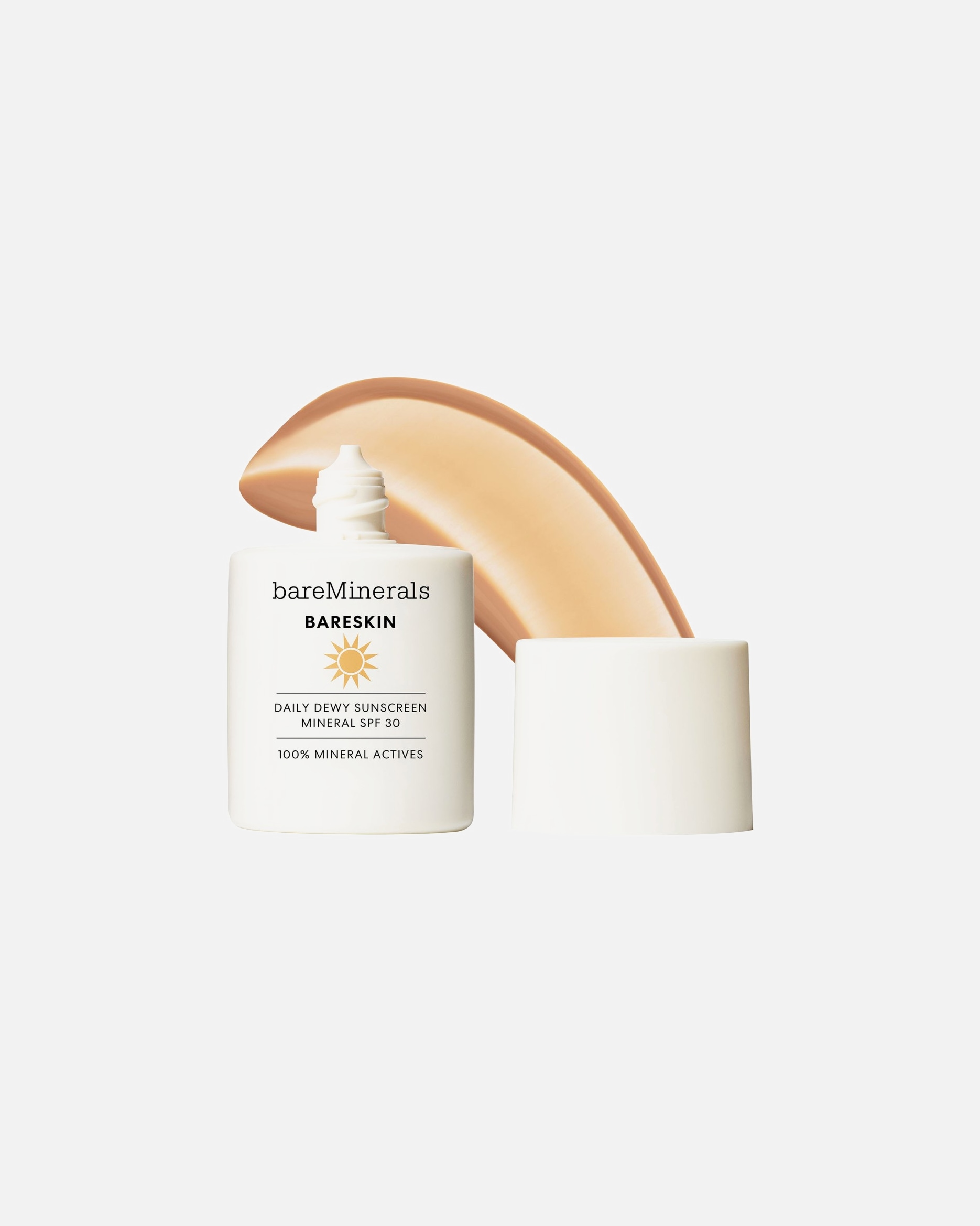 Foundation für Unisex bareMinerals bareSkin Daily Dewy Sunscreen Mineral SPF 30 SHEER MEDIUM