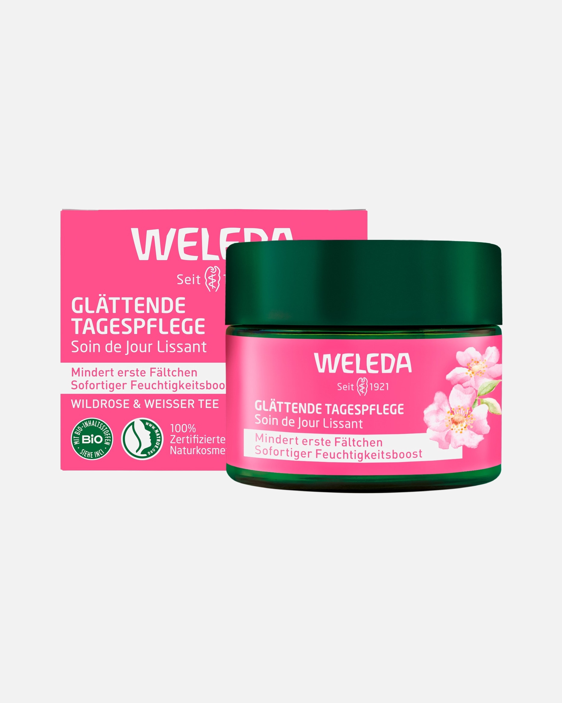 Tagescreme für Unisex Weleda Wild Rose Glättende Tagespflege Wildrose & Weisser Tee 40 ml