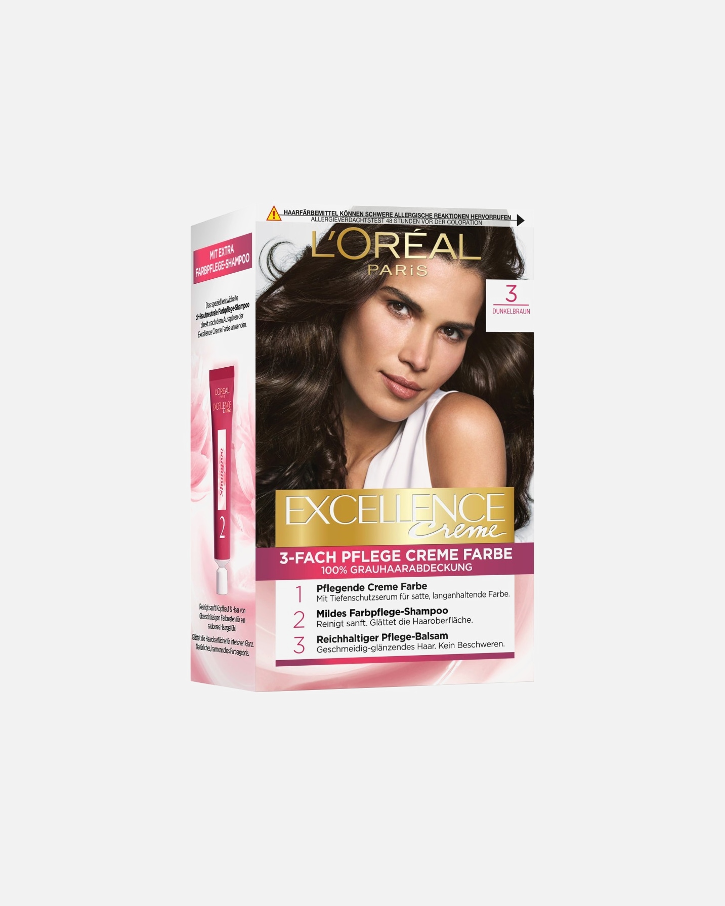 Haarfarbe für Weiblich L’Oréal Paris Excellence Crème 3 - DUNKELBRAUN