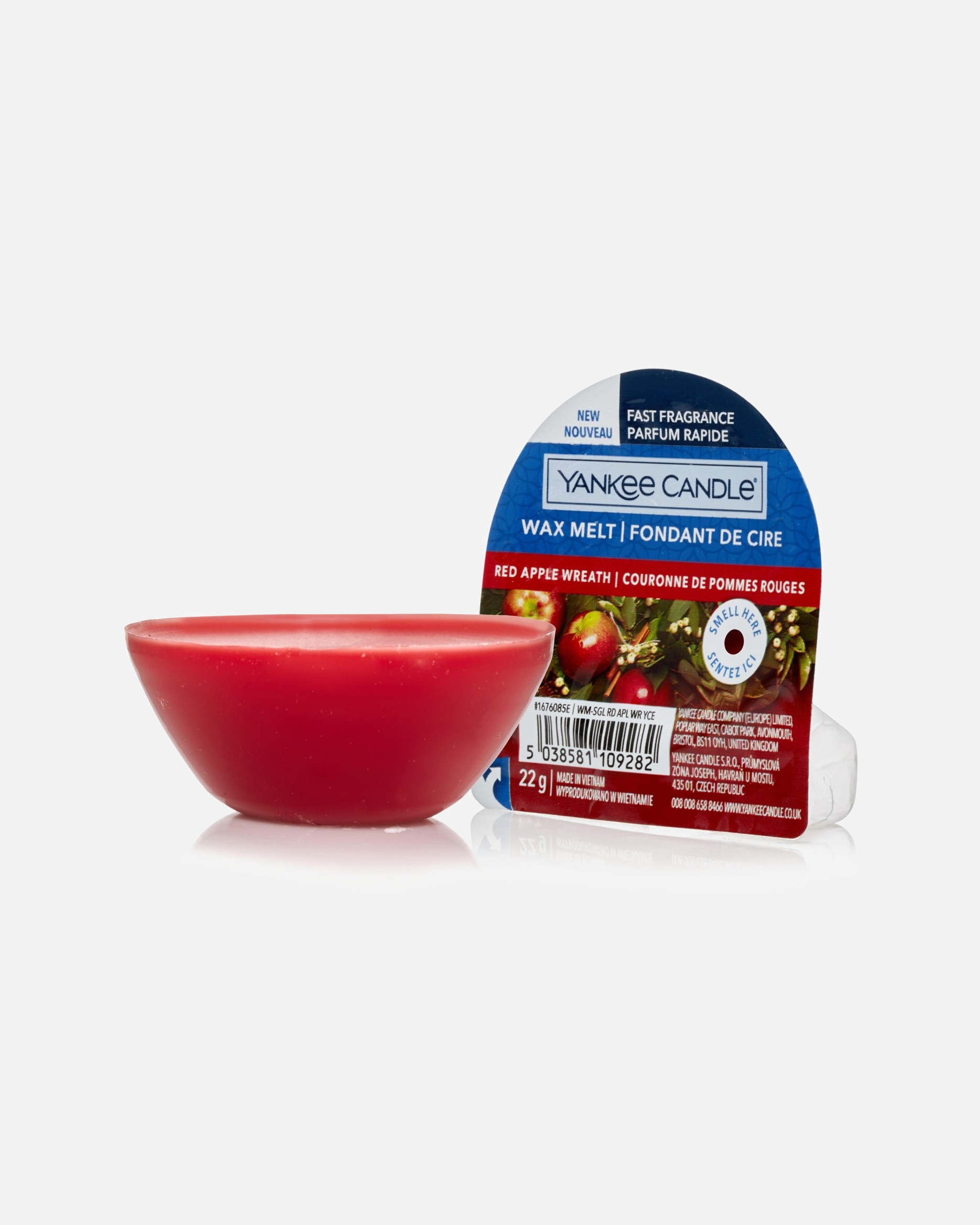 Kerze für Unisex YANKEE CANDLE Wax Melt 22 g - Red Apple Wreath