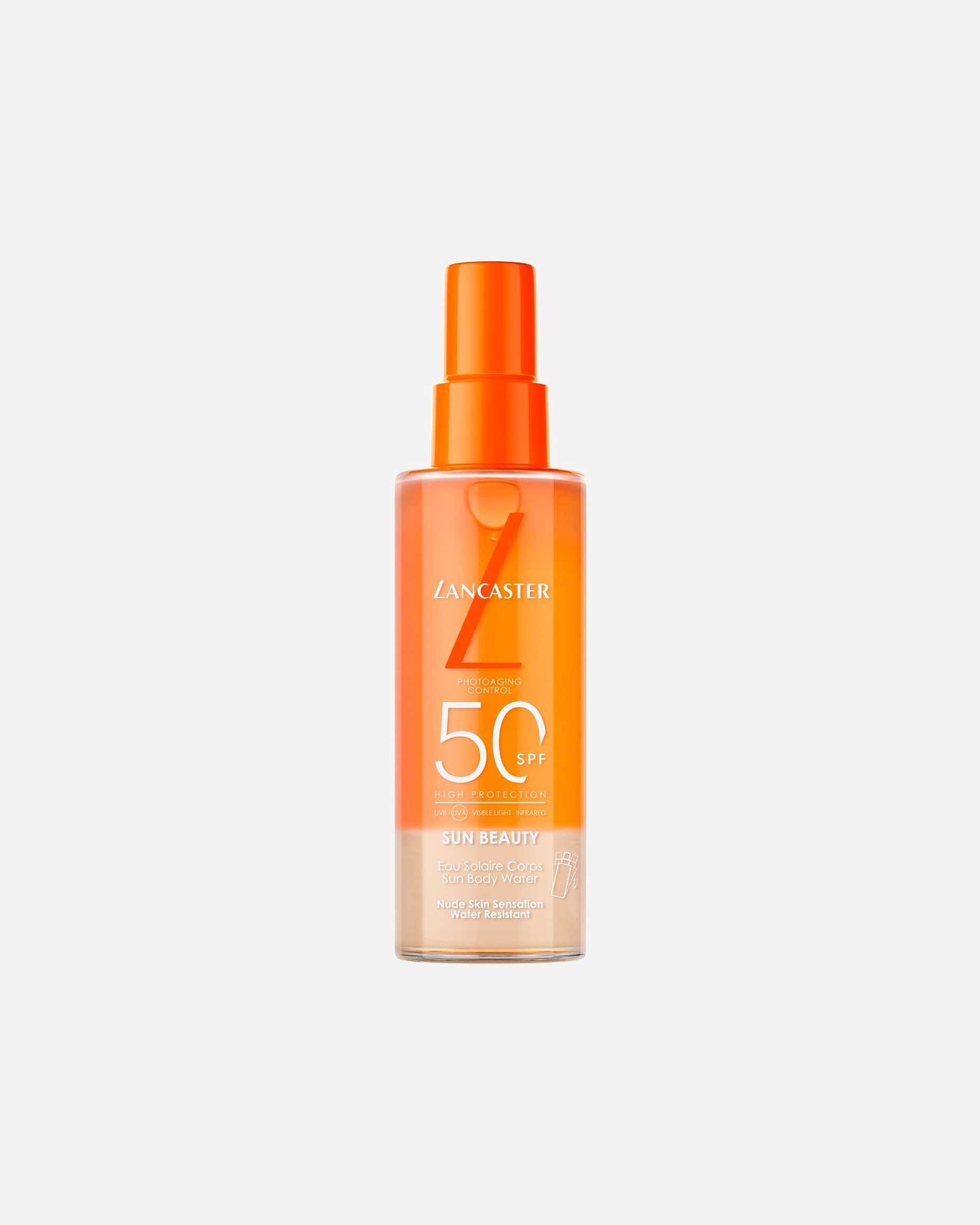 Sonnencreme für Unisex Lancaster Sun Beauty Body Water SPF50 150 ml